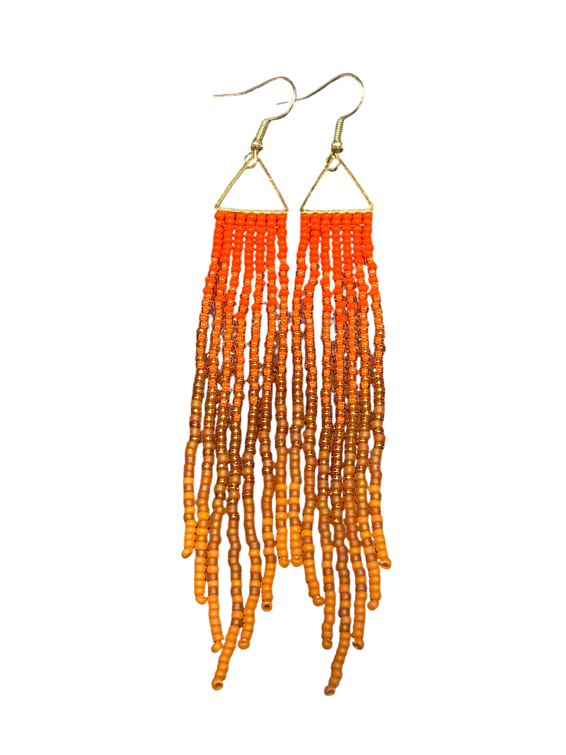 Clementine Mini Triangle Fringe Earrings