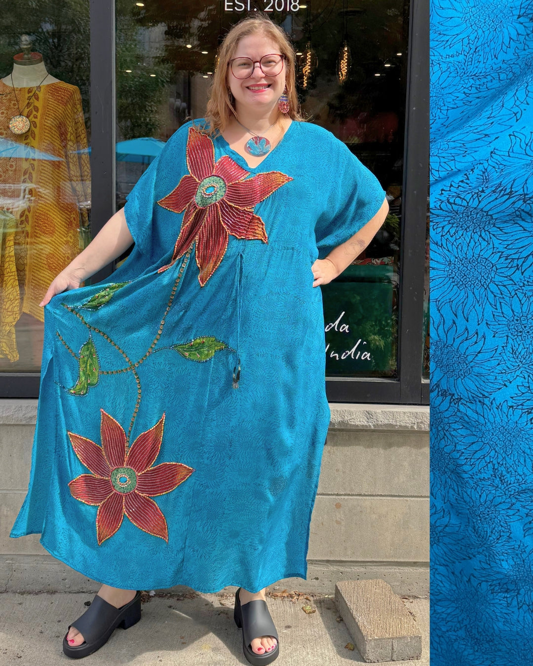 Releases Sunday at 8pm EST  PRC9117 Avatar Pure Silk Maxi Kaftan