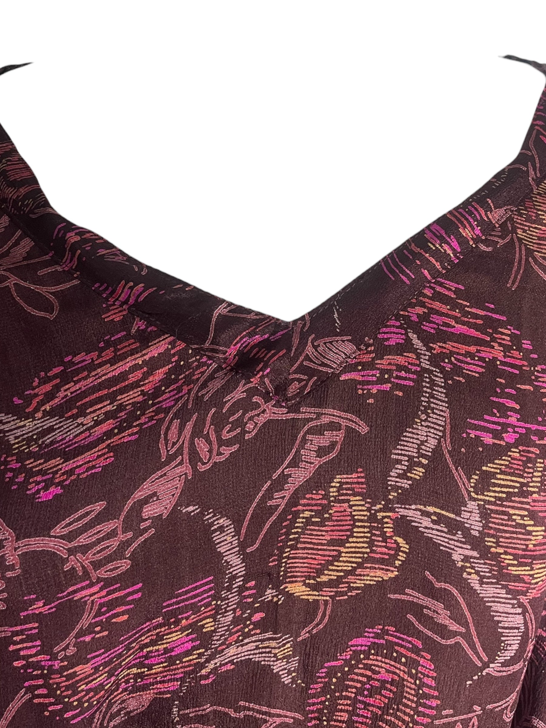 PREVIEW PRC8489 Avatar Pure Silk Short Kaftan Tunic with Slits by FEBRUARY2026 – Handmade ethical Short Kaftan from sariKNOTsari using upcycled silk. Designed in Canada for travel and slow fashion, loved from Toronto to LA to Sydney.