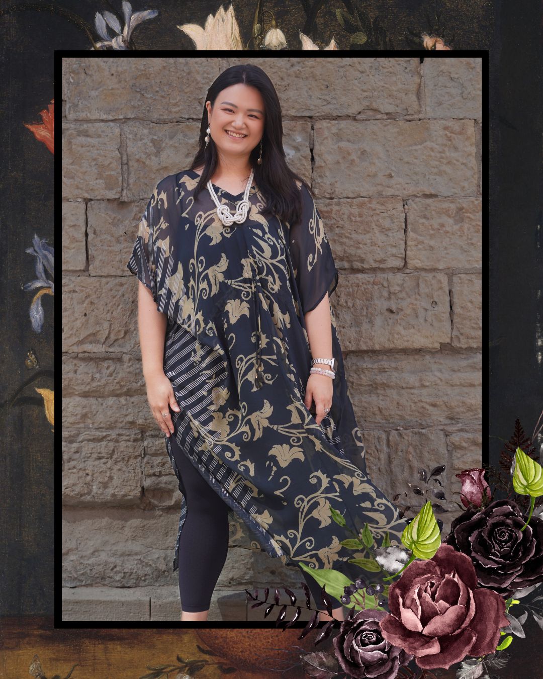 Releases Sunday August 9th at 8pm EST PRG9139 Sheer Wabi Sabi Pure Silk Maxi Kaftan