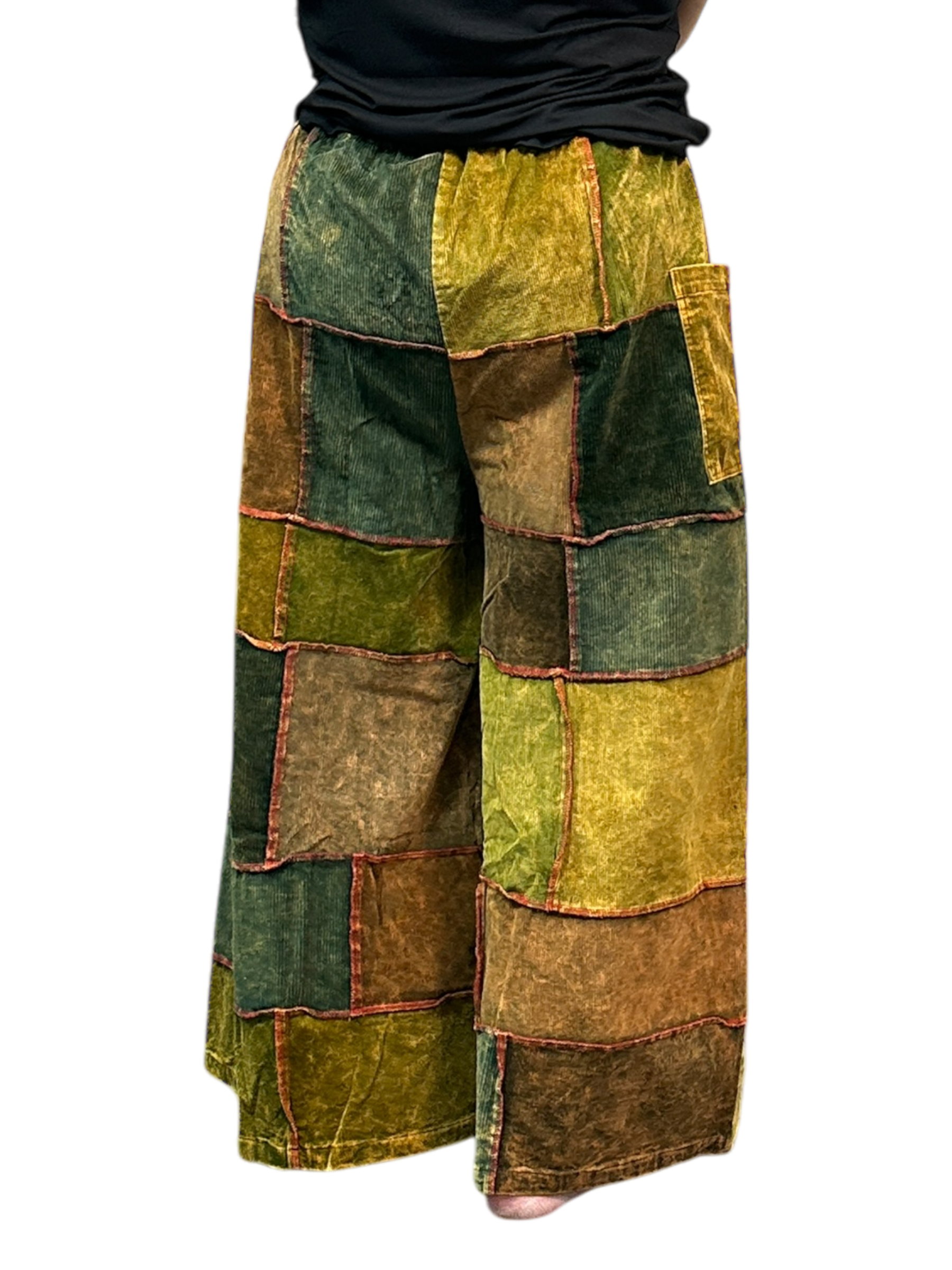 Sarah Corduroy Patchwork Pants