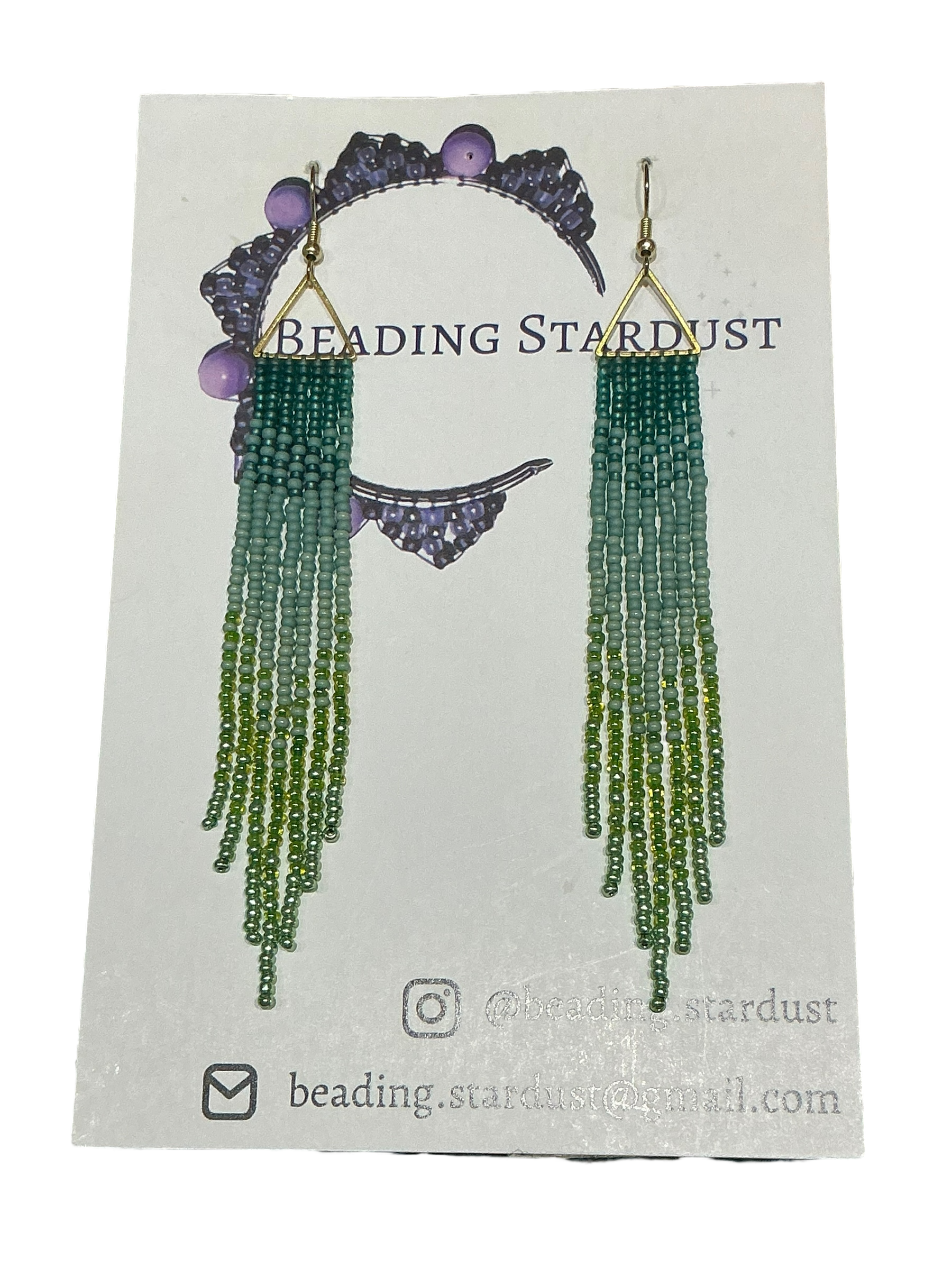 Nettle Mini Triangle Fringe Earrings