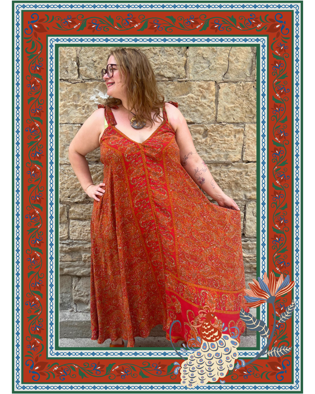 Releases Sunday at 8pm EST PRC9094 Avatar Pure Silk Maxi Dress with Belt