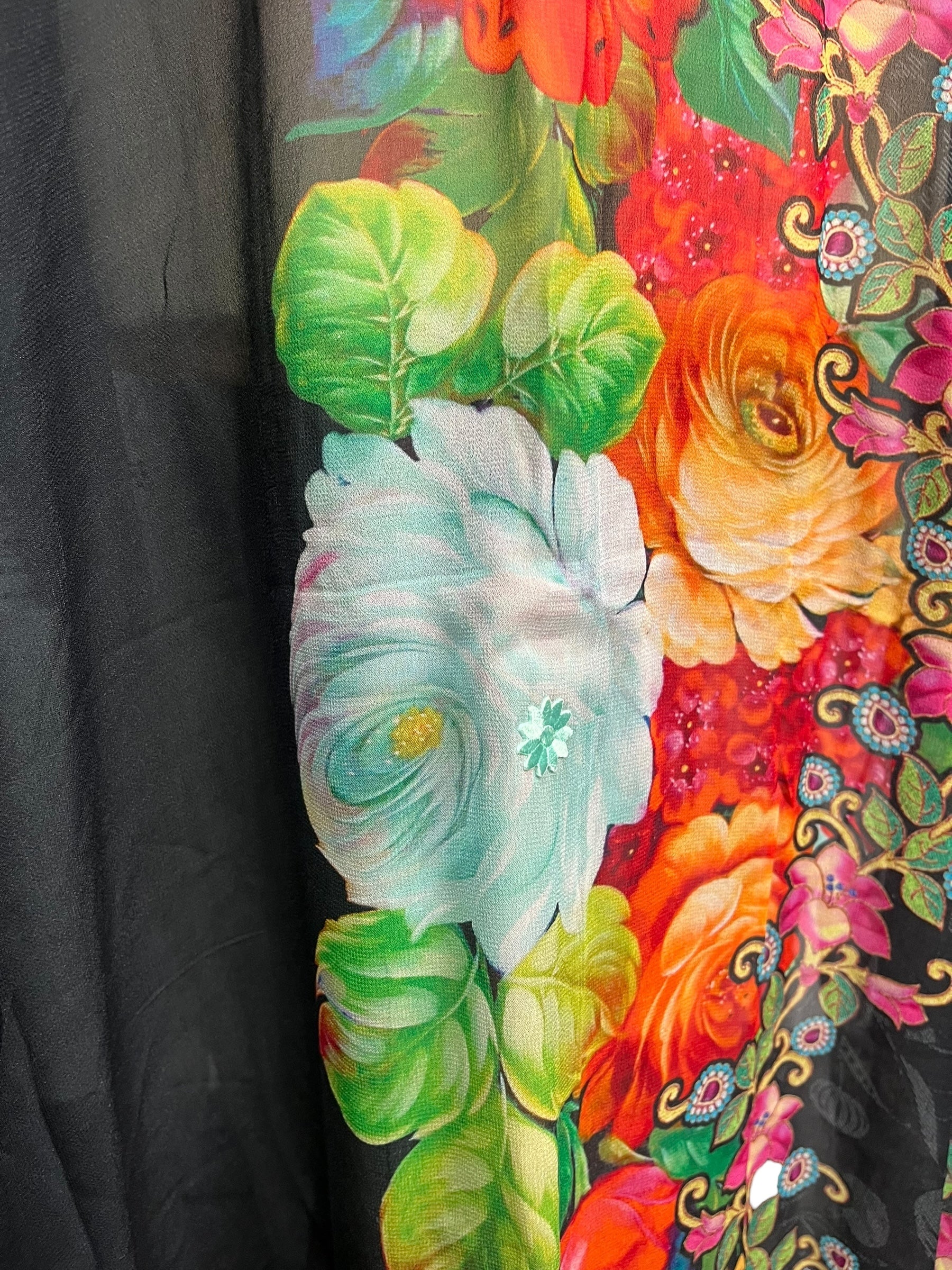 PRG8210 Sheer Avatar Pure Silk Maxi Kaftan by DECEMBER2025 – Handmade ethical Maxi Kaftan from sariKNOTsari using upcycled silk. Designed in Canada for travel and slow fashion, loved from Toronto to LA to Sydney.