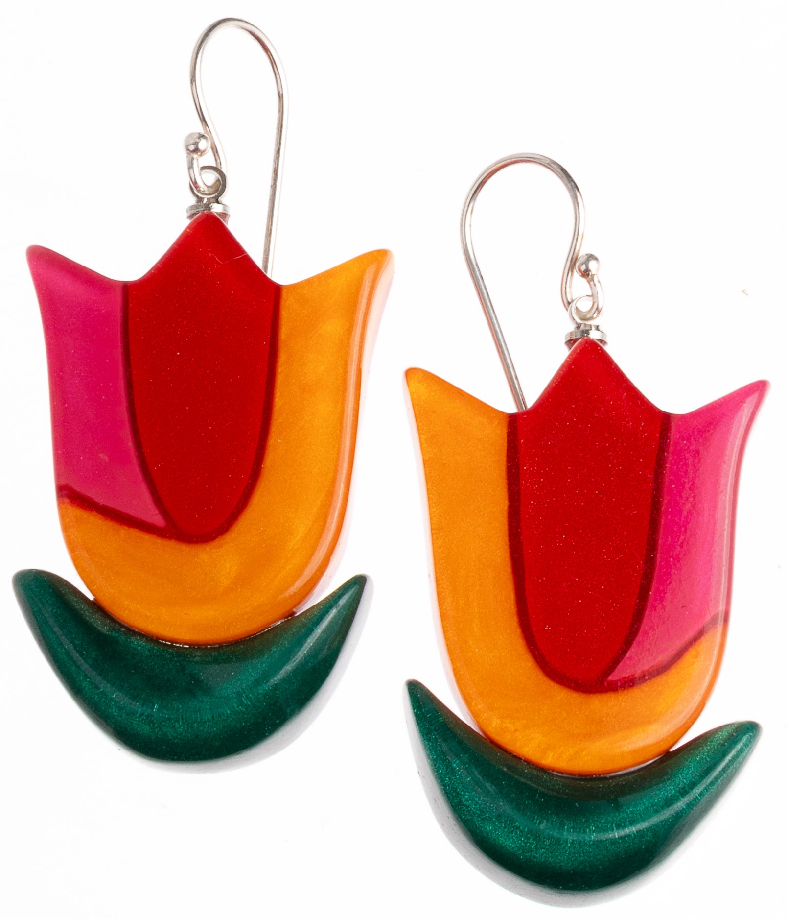 Amsterdam Earrings - Short Hook by Zsiska – Handmade ethical Earrings from sariKNOTsari using upcycled silk. Designed in Canada for travel and slow fashion, loved from Toronto to LA to Sydney.