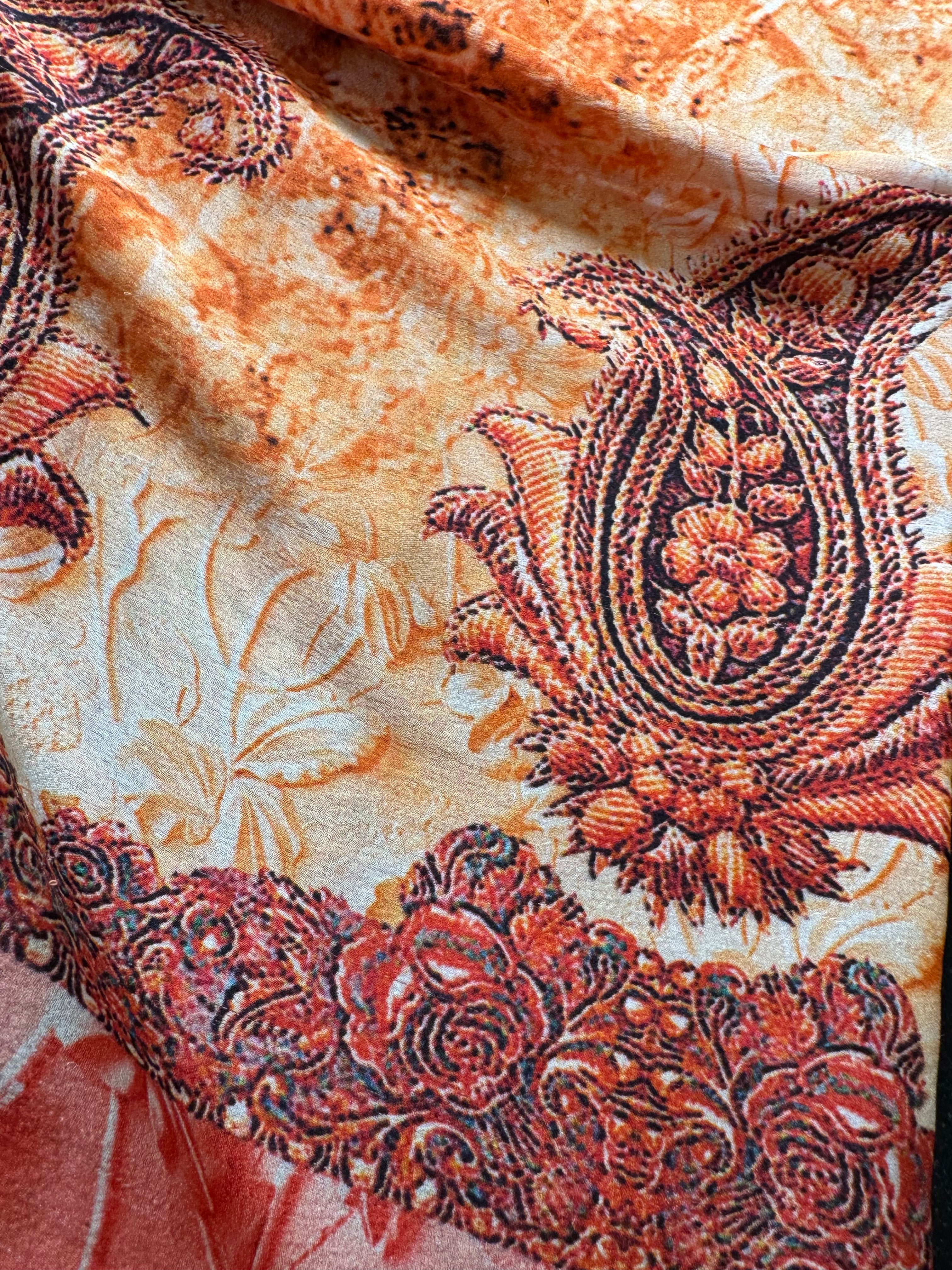 Desert Flower Upcycled Pure Silk Satin Pillowcase