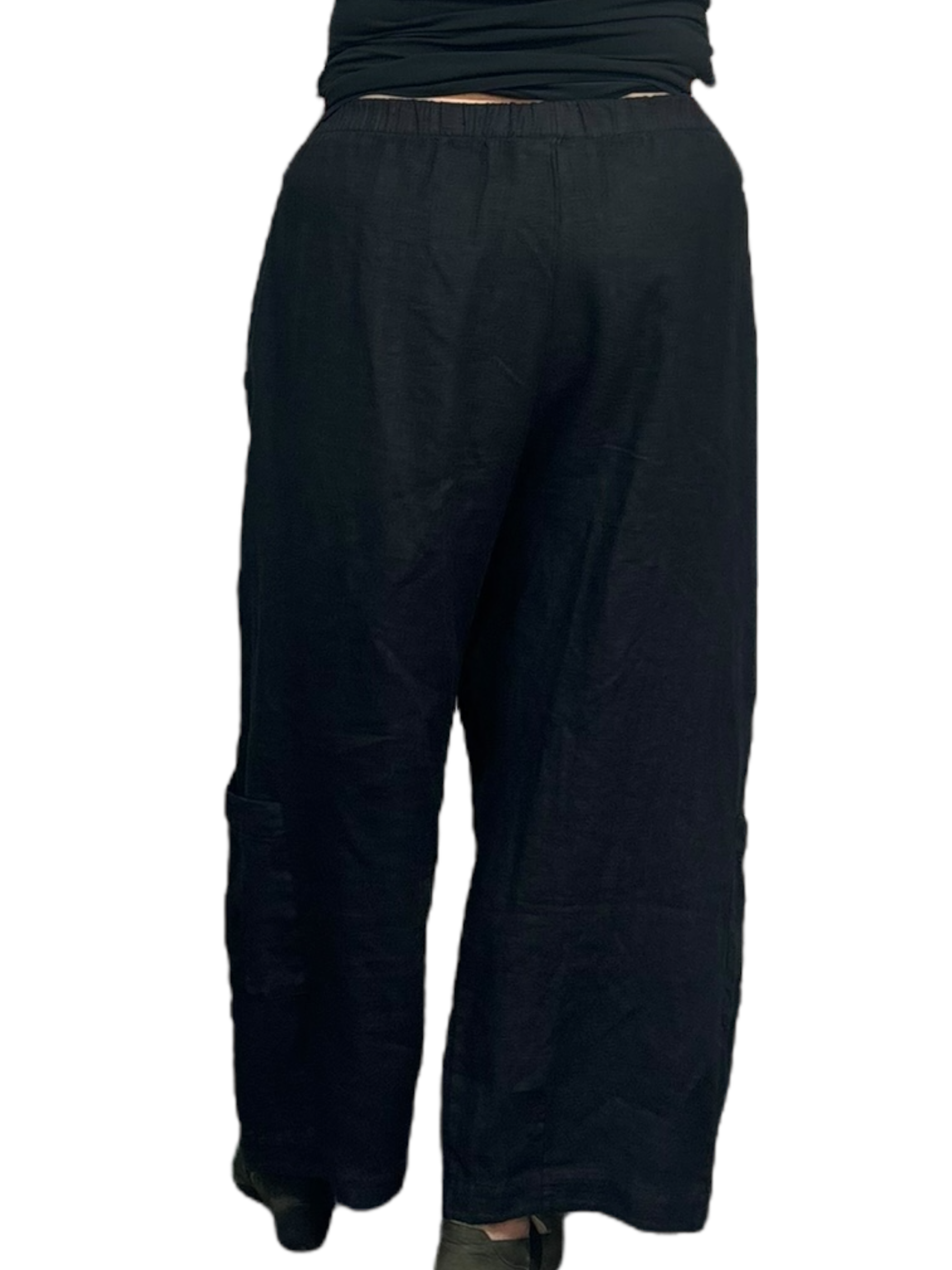IN STOCK BLACK Fall 2026 Bryn Walker Heavy Linen Casbah Pants
