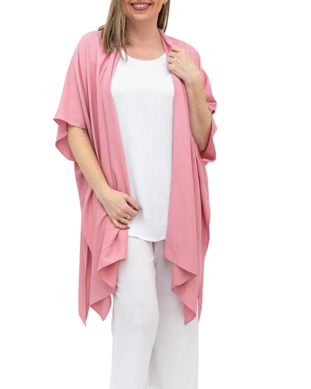 Rose Lightweight Open Darcy Cardigan