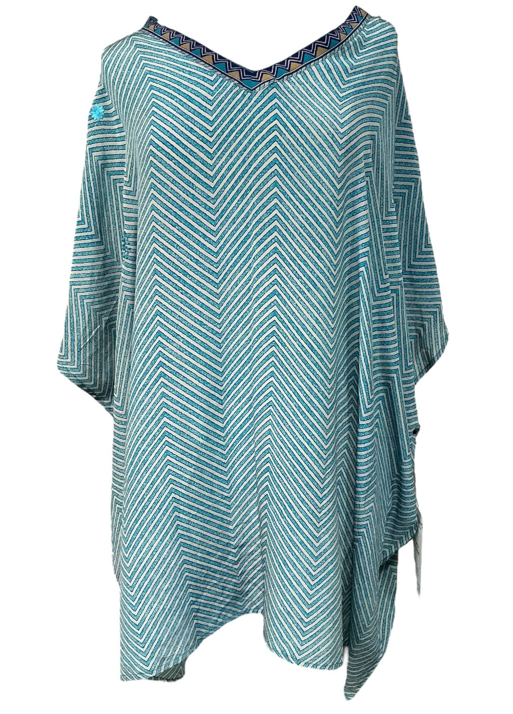 PRC5917 Avatar Pure Silk Short Kaftan Tunic