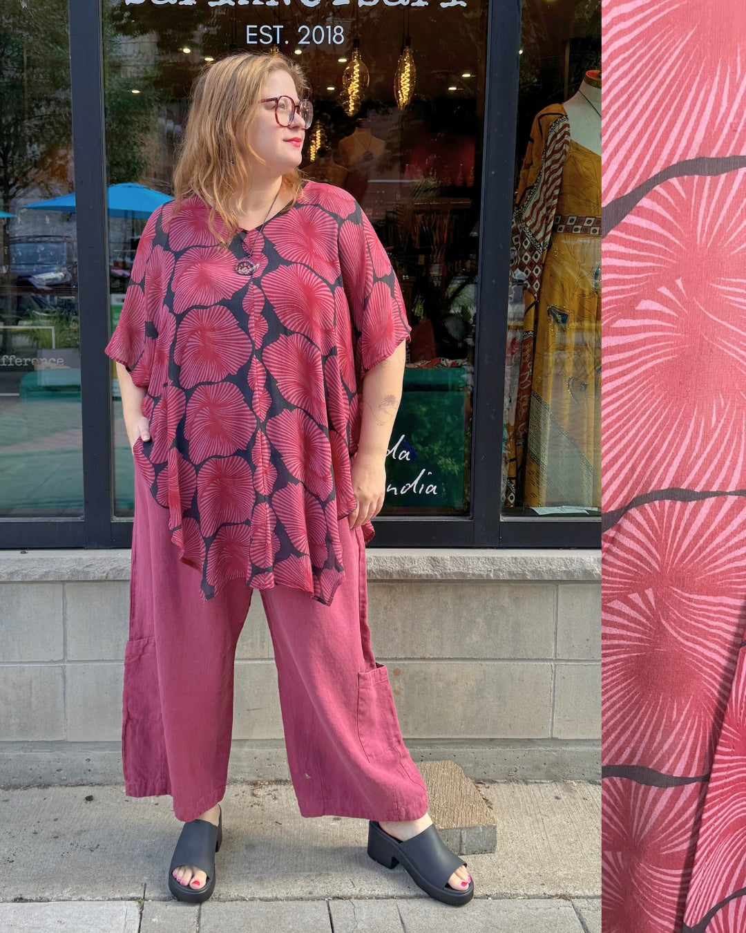 Releases Sunday at 8pm EST  PRG9206 Sheer Wabi Sabi Pure Silk Waterfall Top