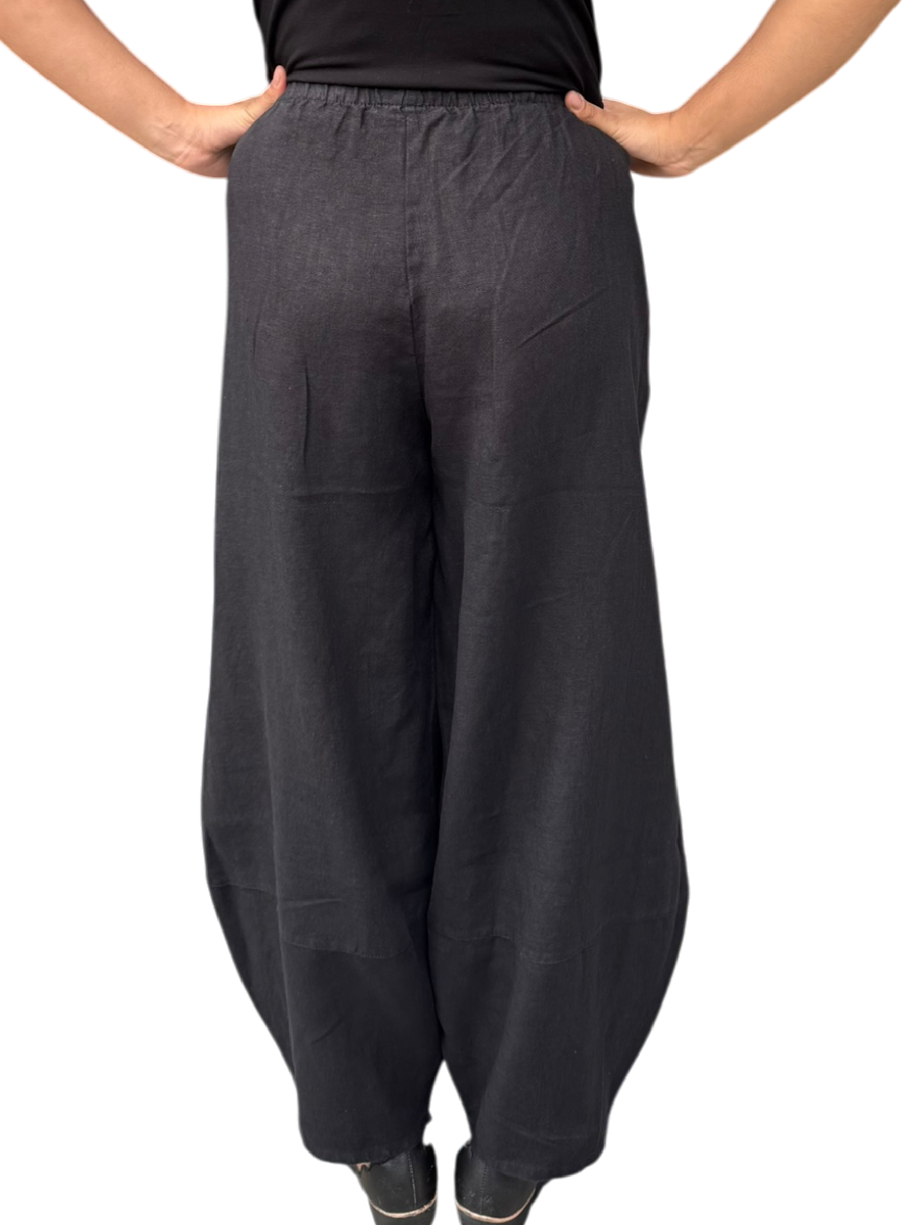 IN STOCK BLACK Fall 2026 Bryn Walker Heavy Linen Oliver Pants