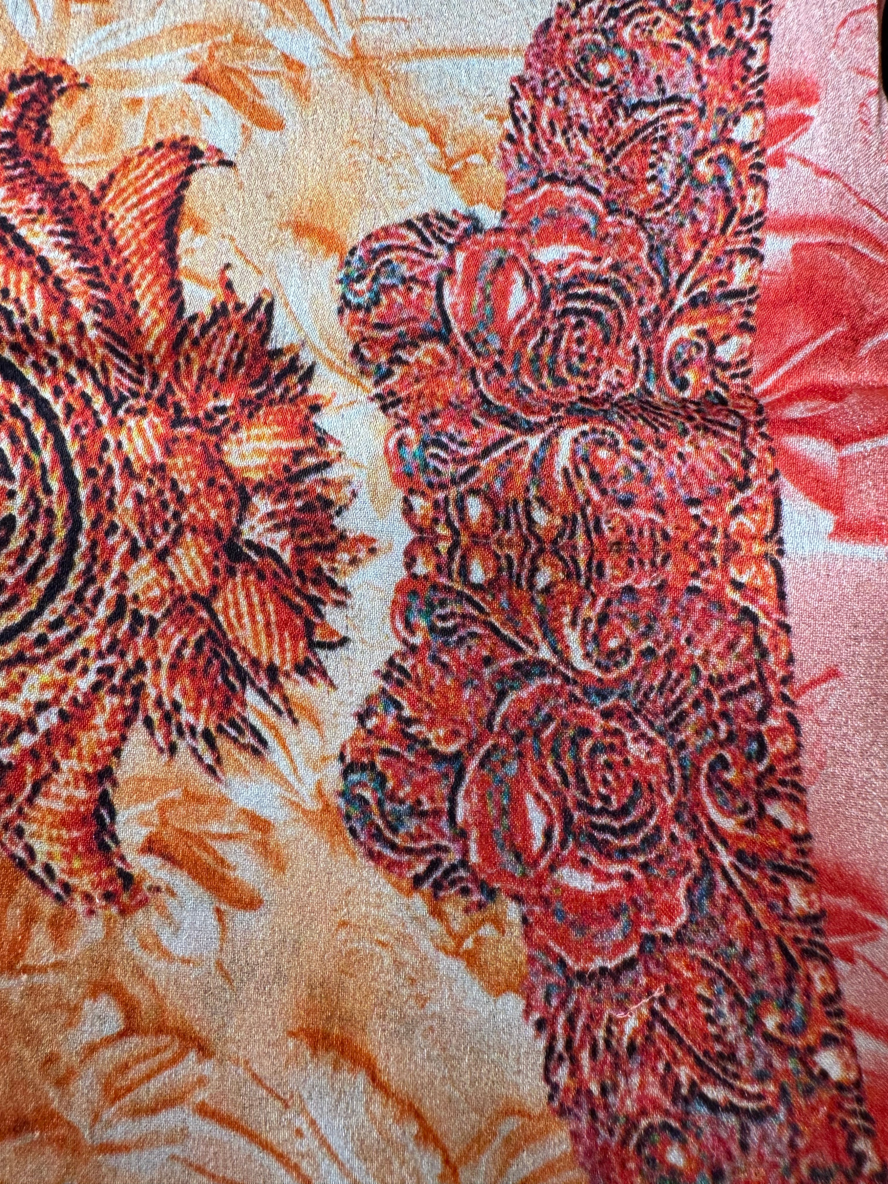 Desert Flower Upcycled Pure Silk Satin Pillowcase
