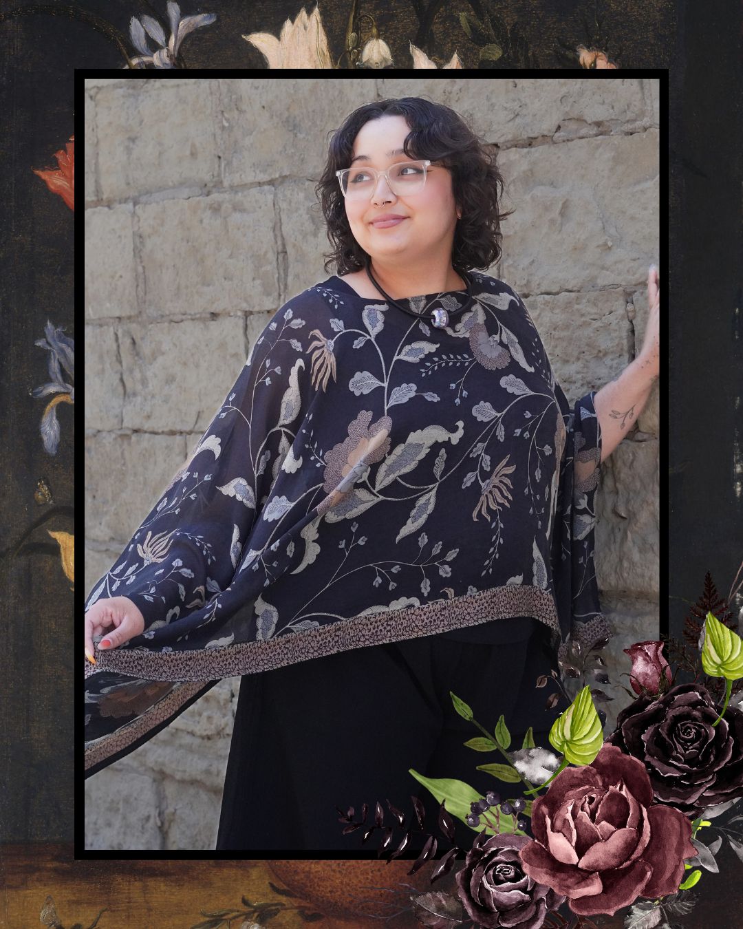 Releases Sunday August 9th at 8pm EST PRG8865 Sheer Avatar Pure Silk Capelet Poncho