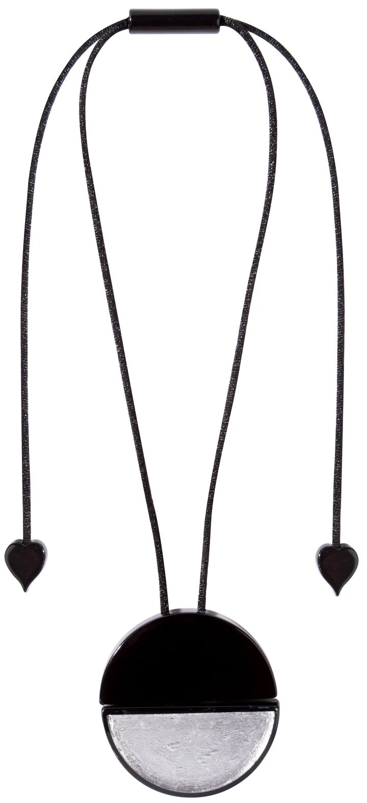 Winter Silver Radiance Pendant with Adjustable Cord Necklace