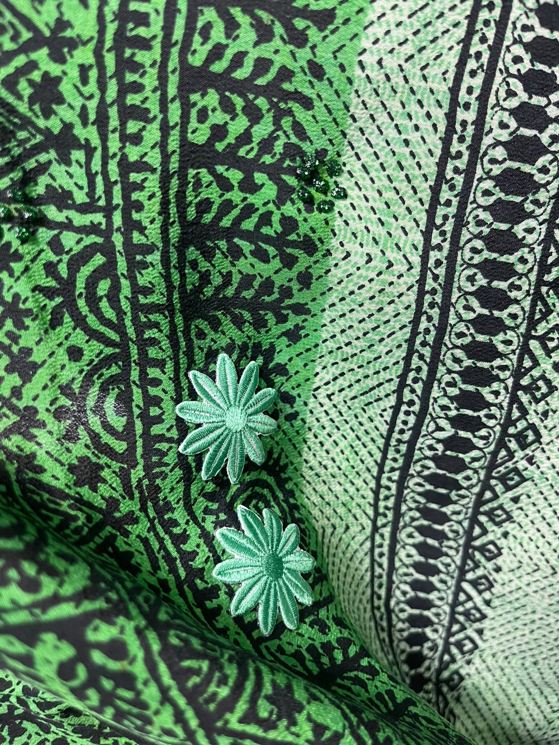 PRC8756 Avatar Pure Silk Kimono-Sleeved Top