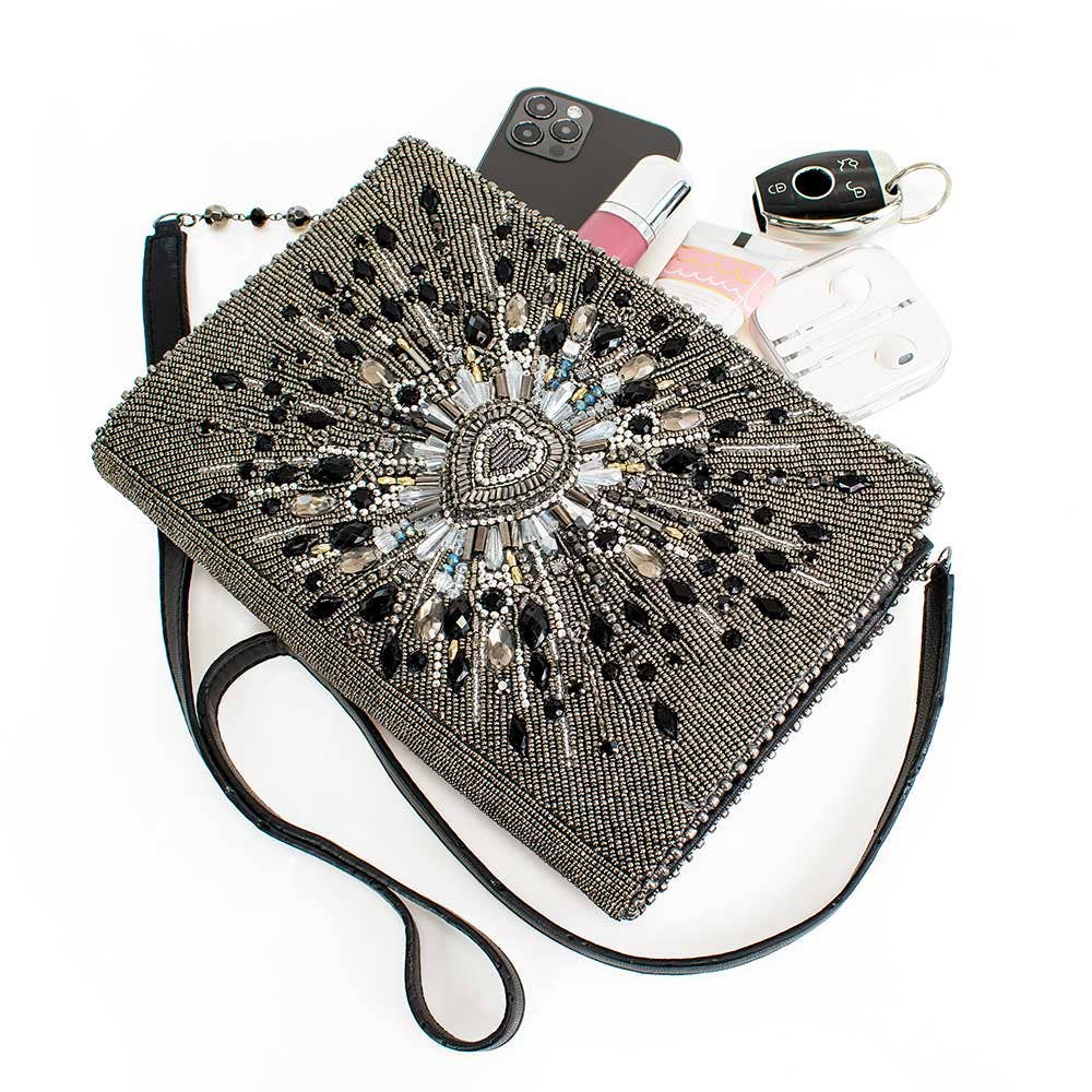 Crystal Reflection Crossbody Handbag