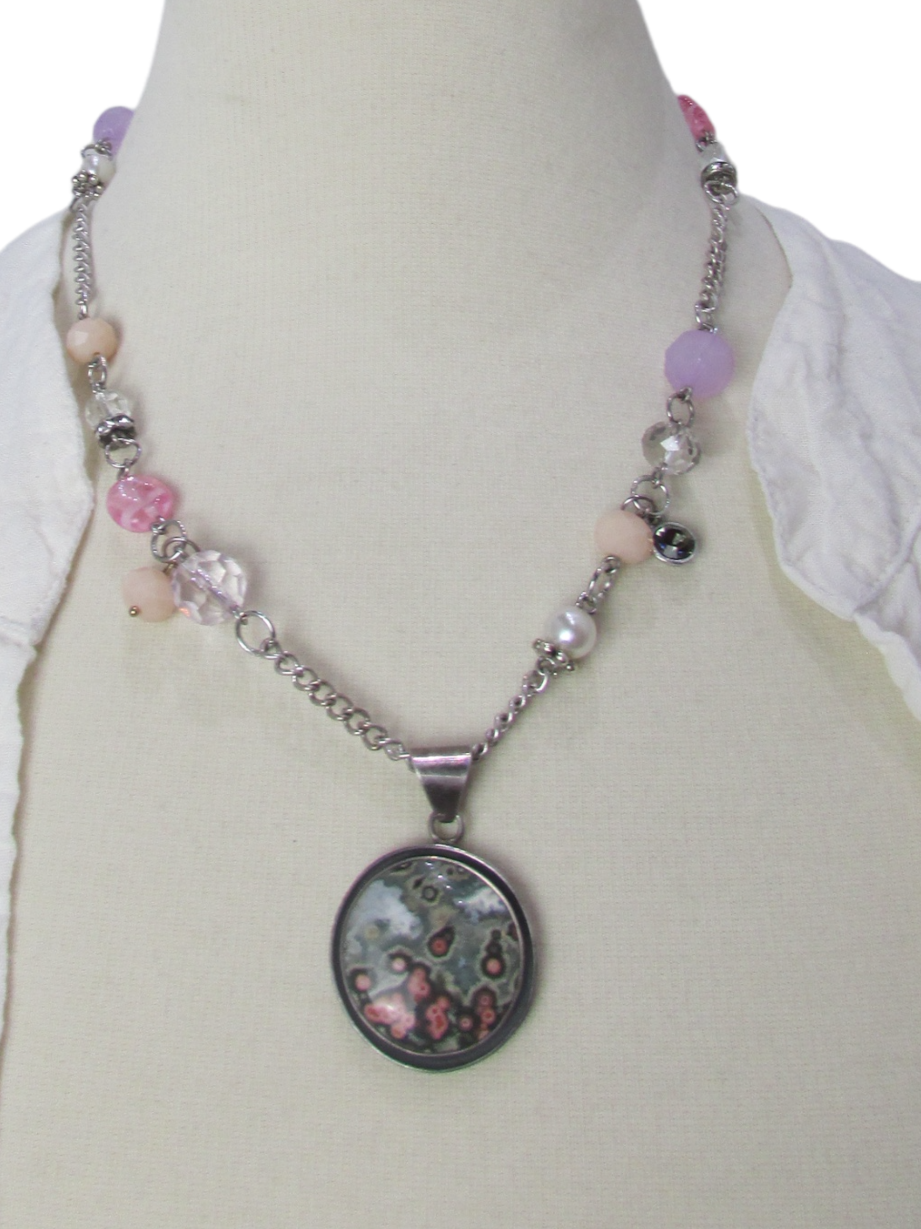 Pastel Meadows Upcycled Necklace