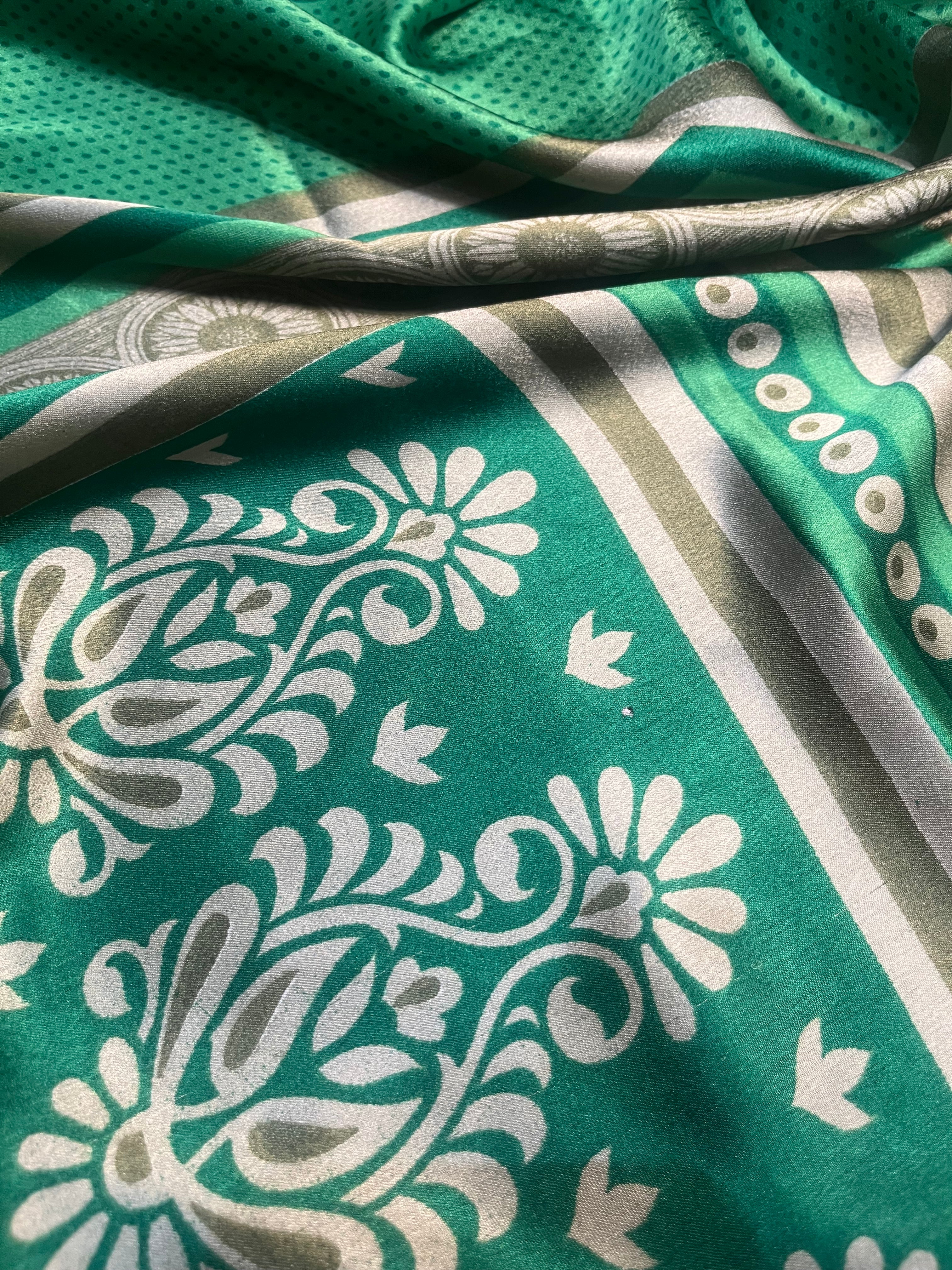 Foliage Upcycled Pure Silk Satin Pillowcase