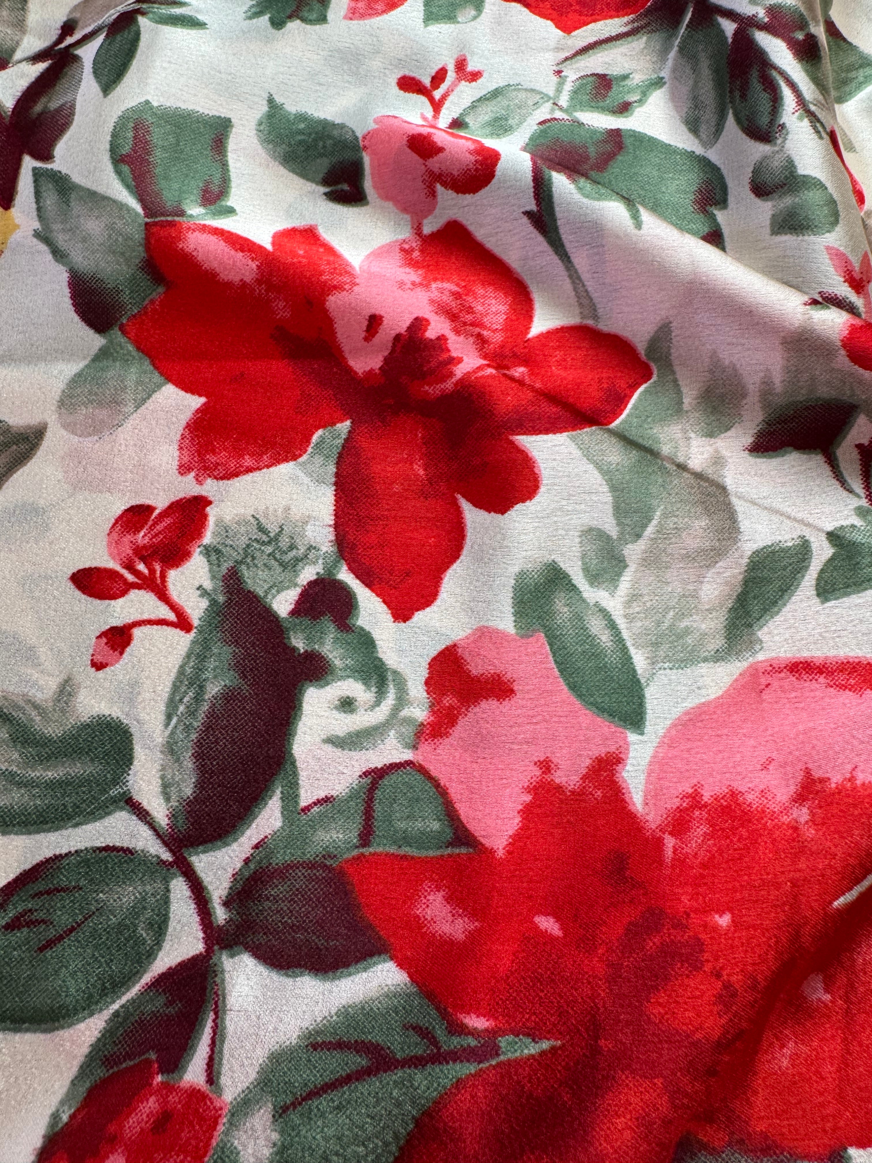 Garden Upcycled Pure Silk Satin Pillowcase