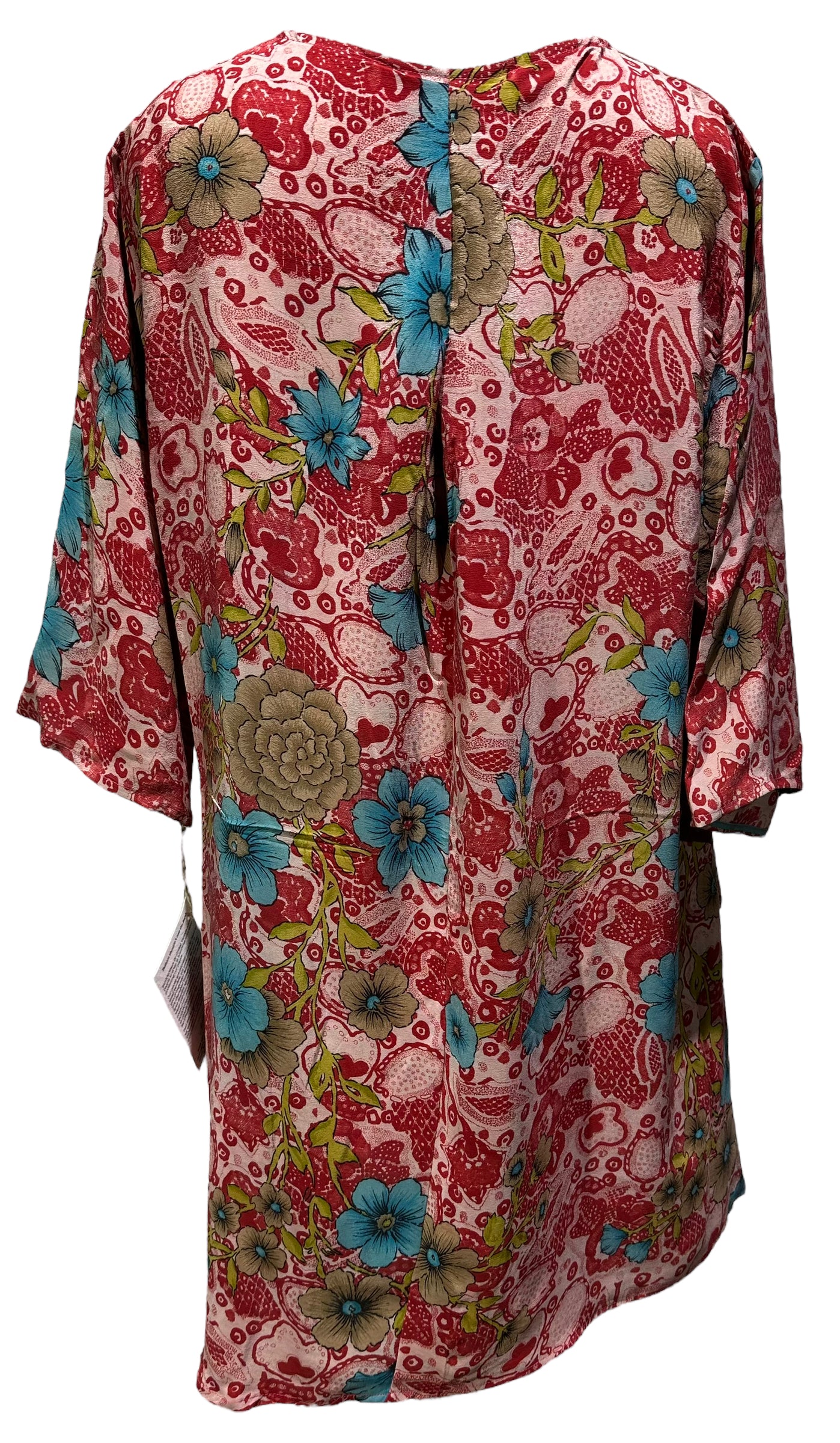 PRC4096 Avatar Pure Silk Self Pocket Tunic Dress