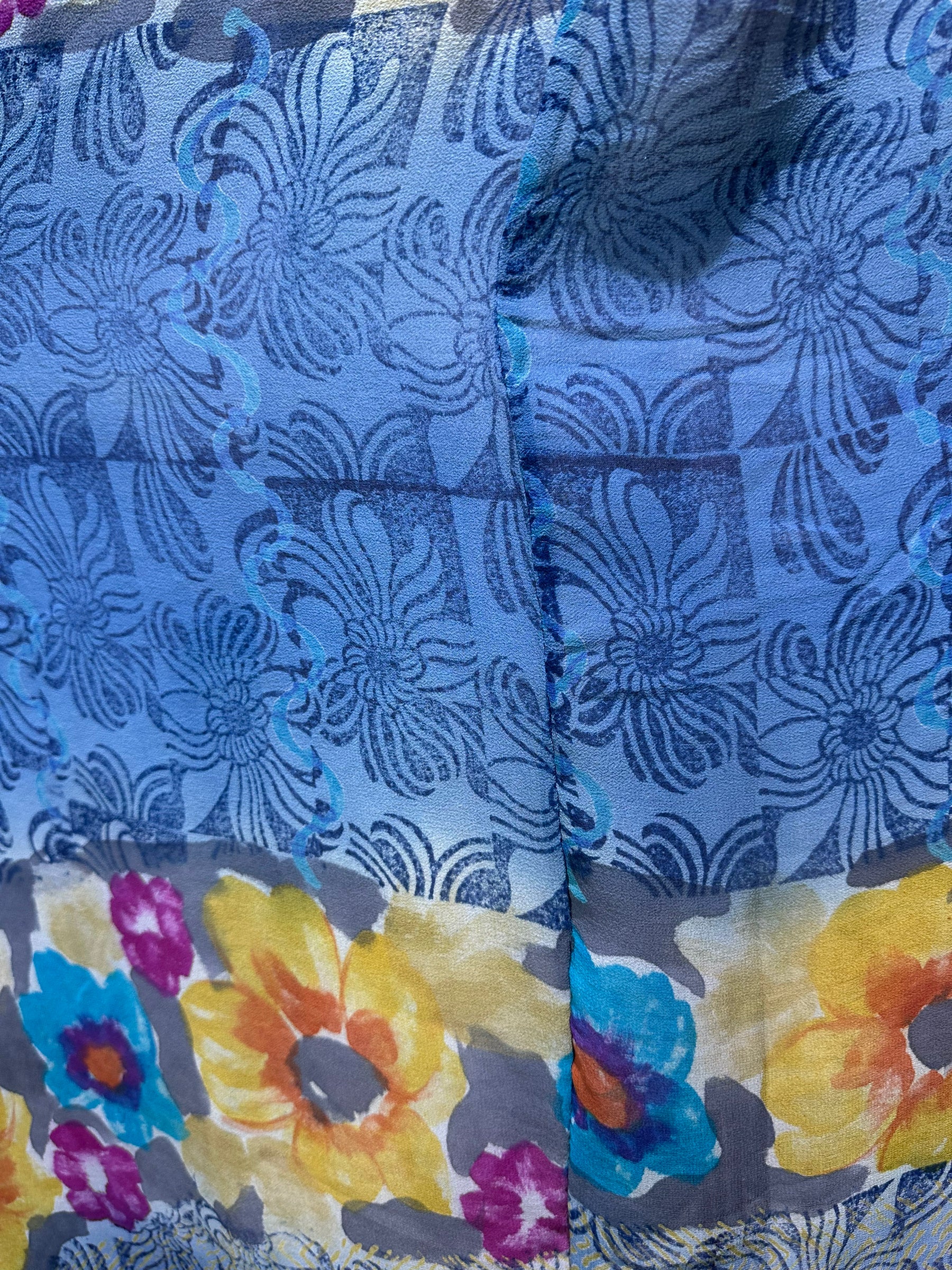 PRG4468 Sheer Avatar Pure Silk Self Pocket Tunic Dress