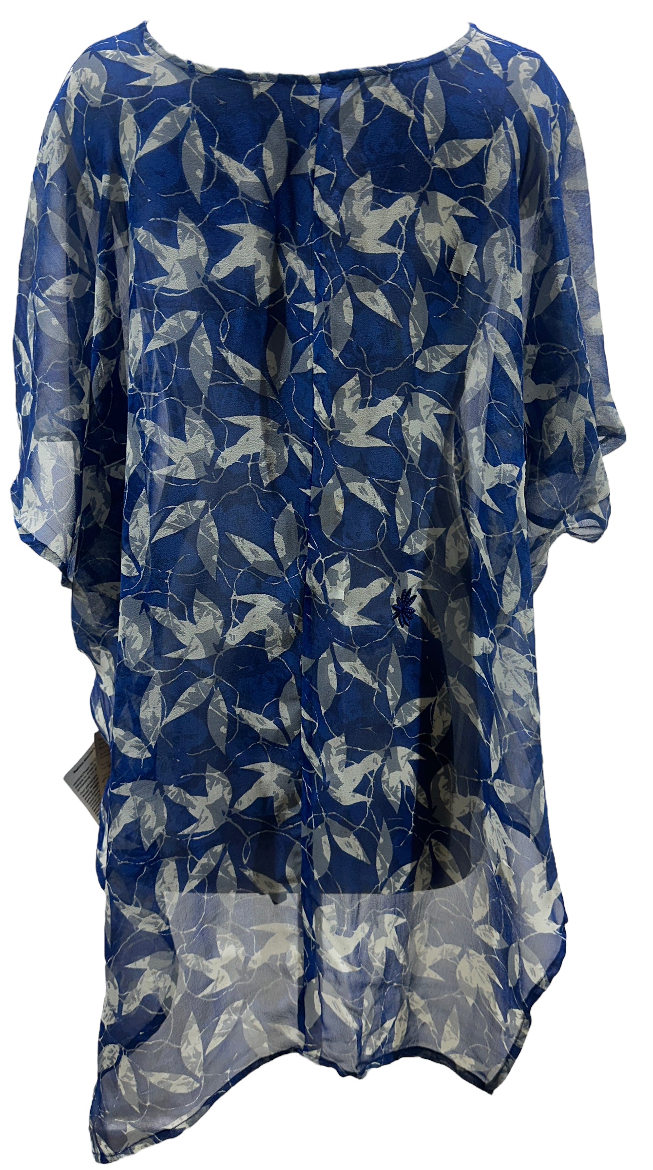 PRG5228 Sheer  Wabi Sabi Pure Silk Waterfall Top