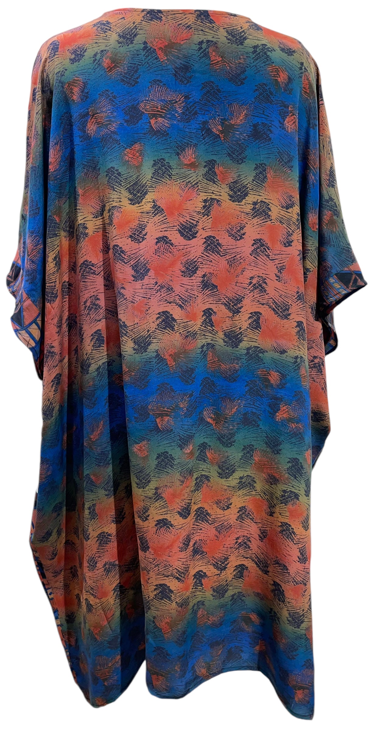 PRC5745 Wabi Sabi Pure Silk Midi Length Kaftan