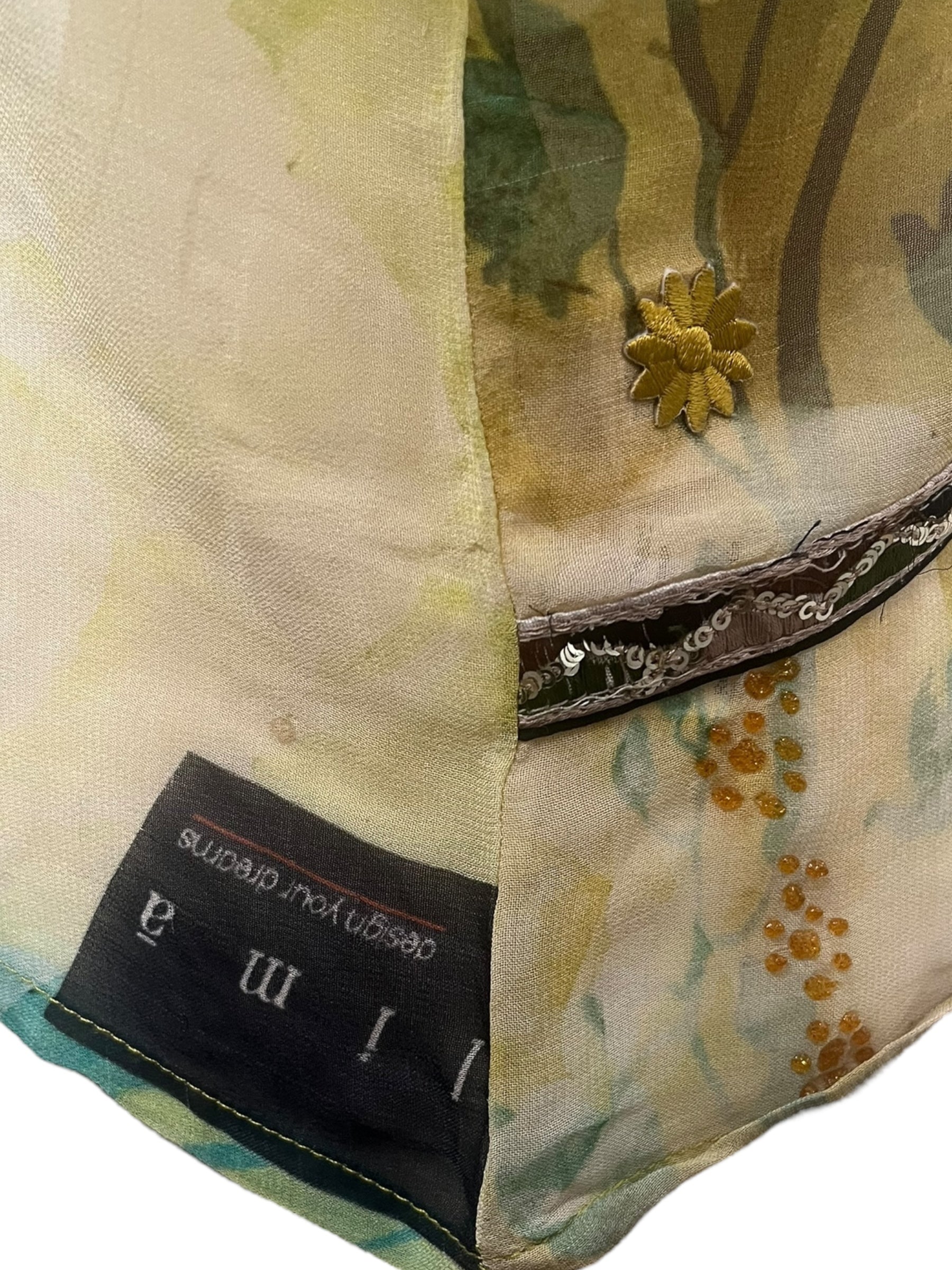 PRG7486 Sheer Wabi Sabi Pure Silk Boxy Top