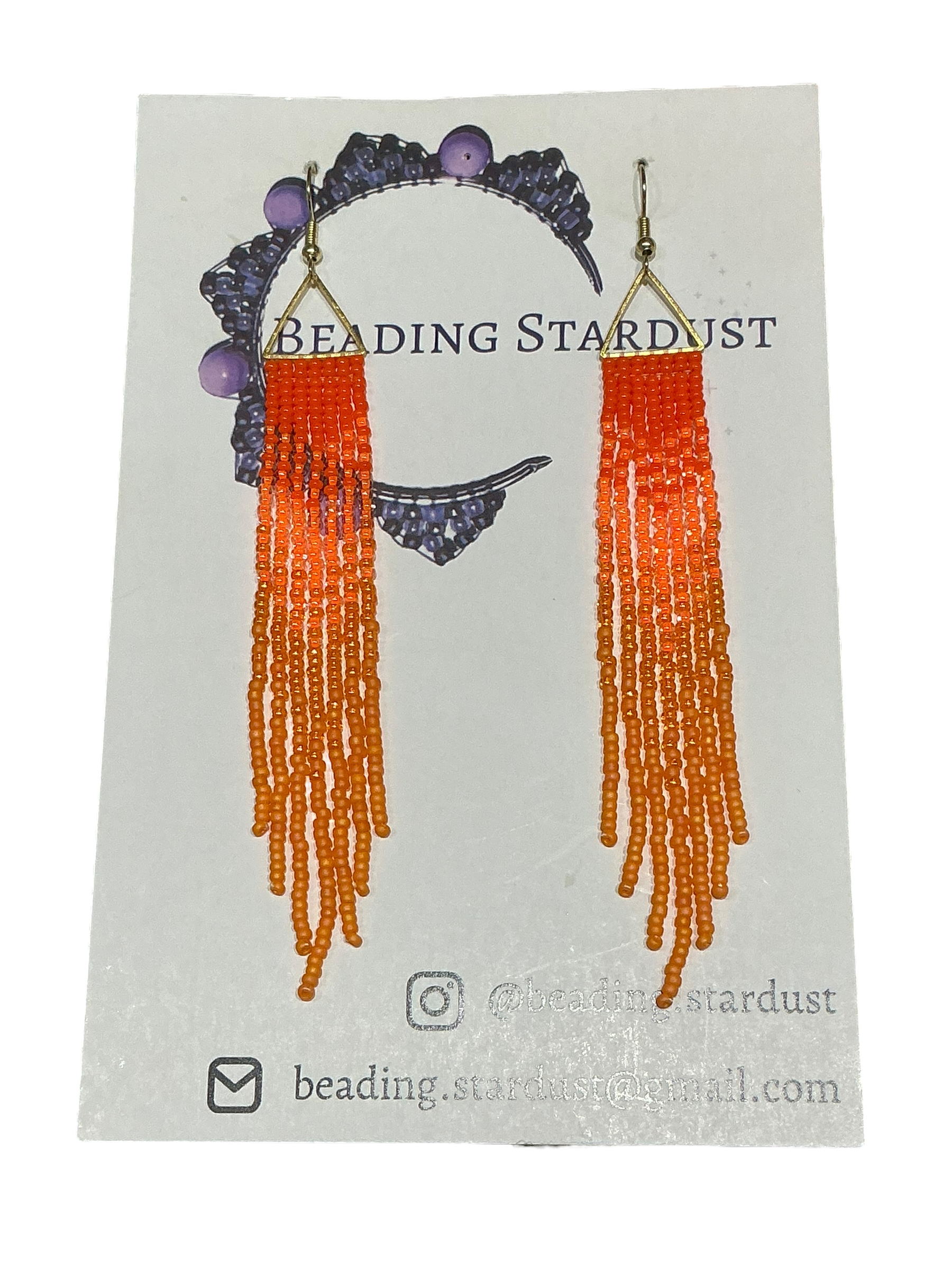 Clementine Mini Triangle Fringe Earrings