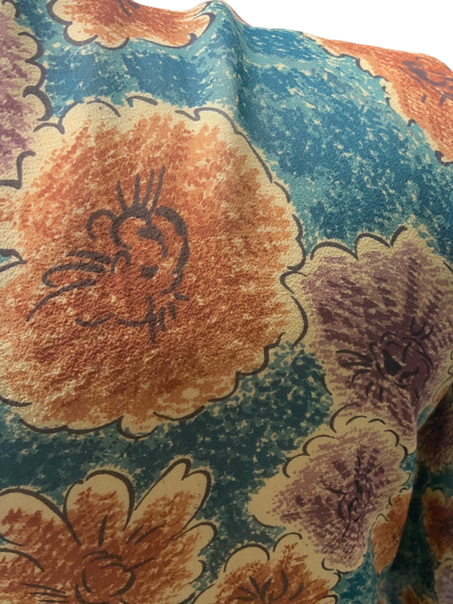 PRG1268 Avatar Pure Silk Kimono-Sleeved Jacket with Belt