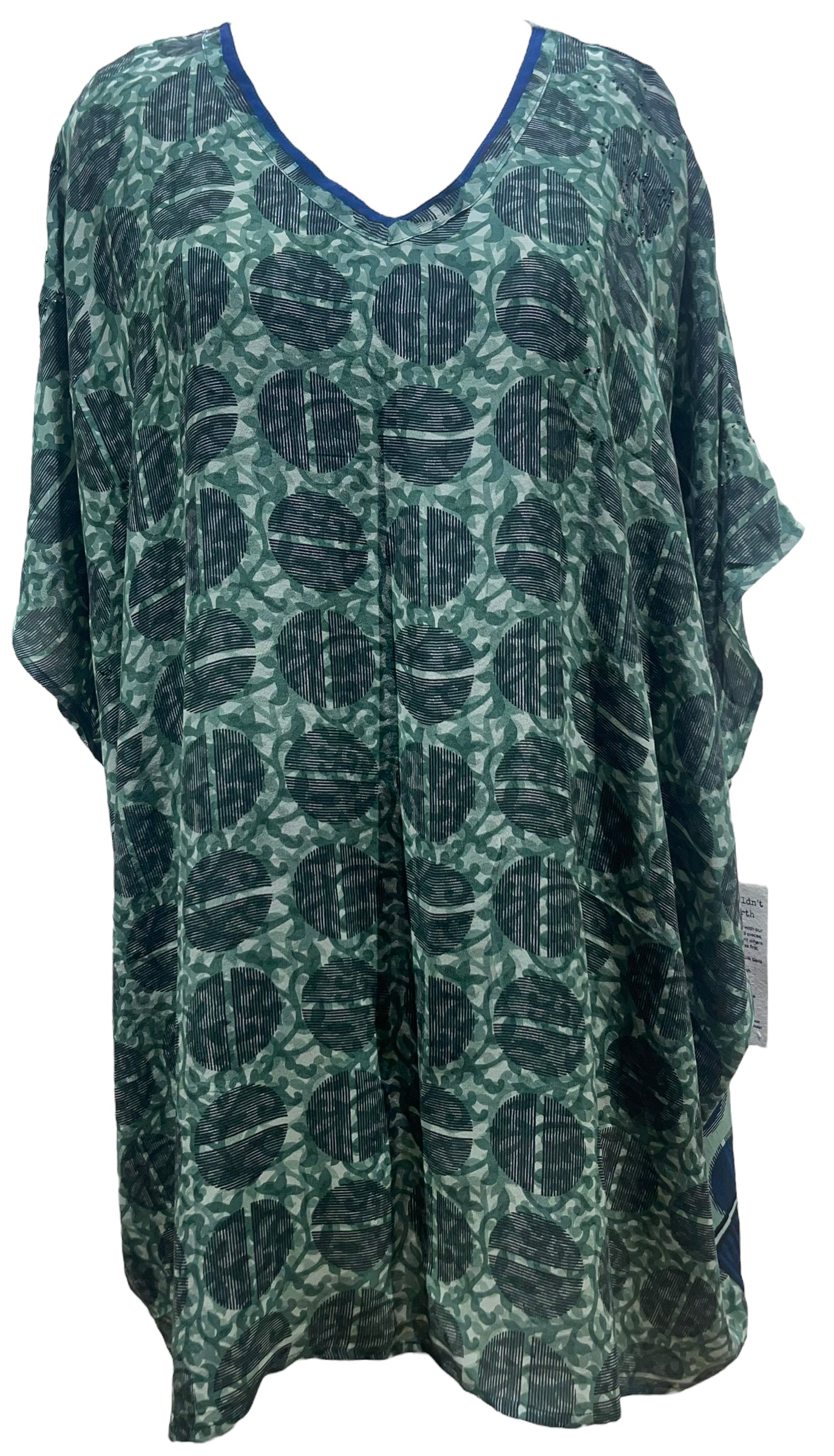 PRC5420 Avatar Pure Silk Short Kaftan Tunic