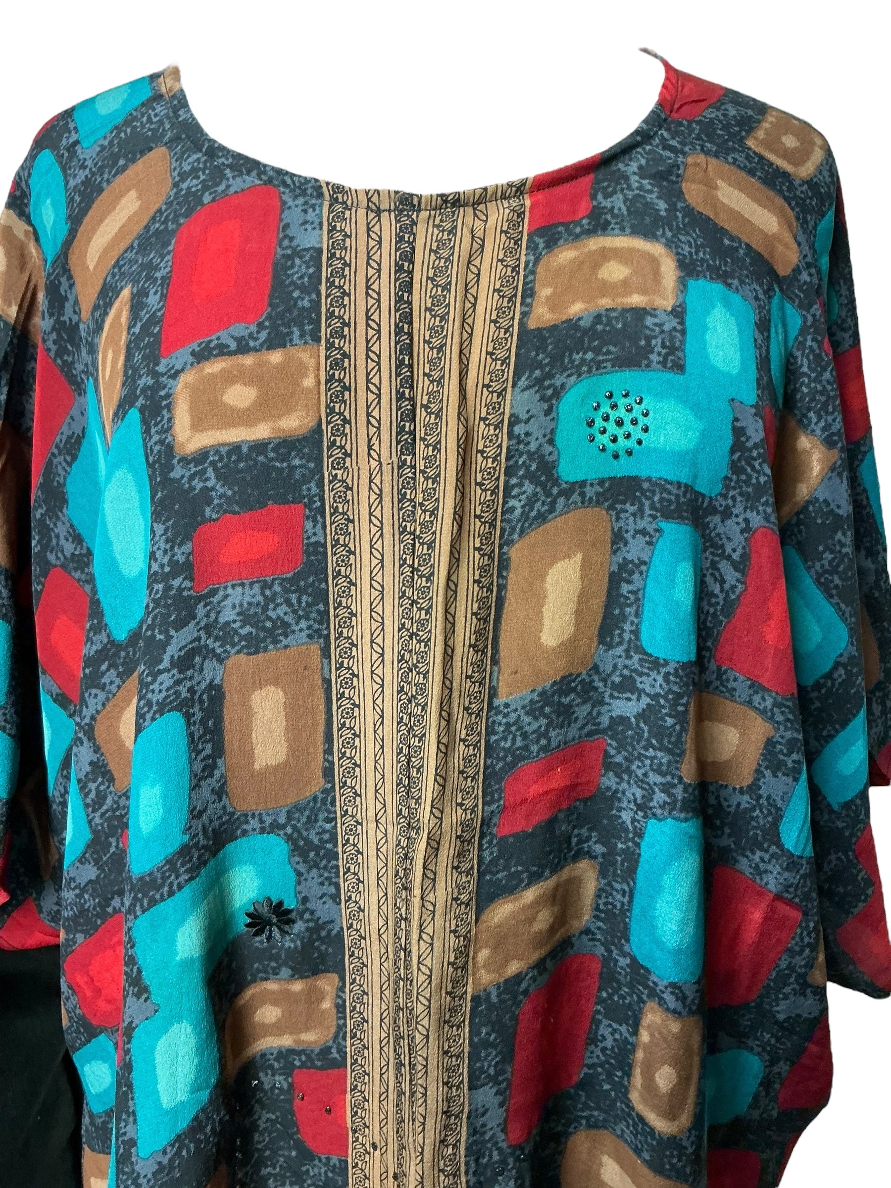 DEEANNS PRC7286 Avatar Pure Silk Waterfall Top