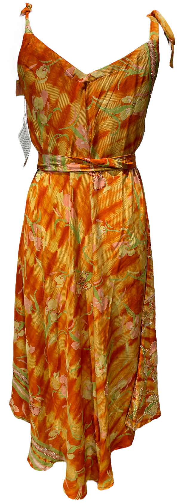 PRC3303 Avatar Pure Silk Maxi Dress with Belt