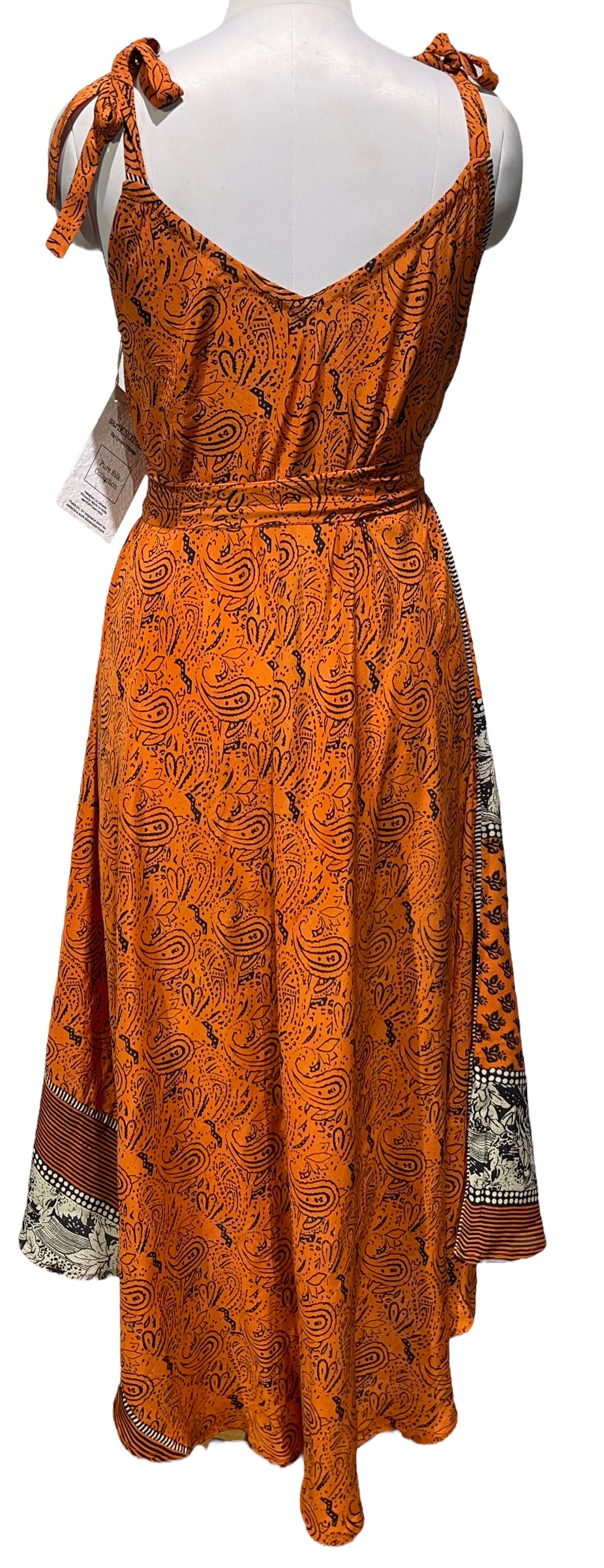 PRC4352 Avatar Pure Silk Maxi Dress with Belt