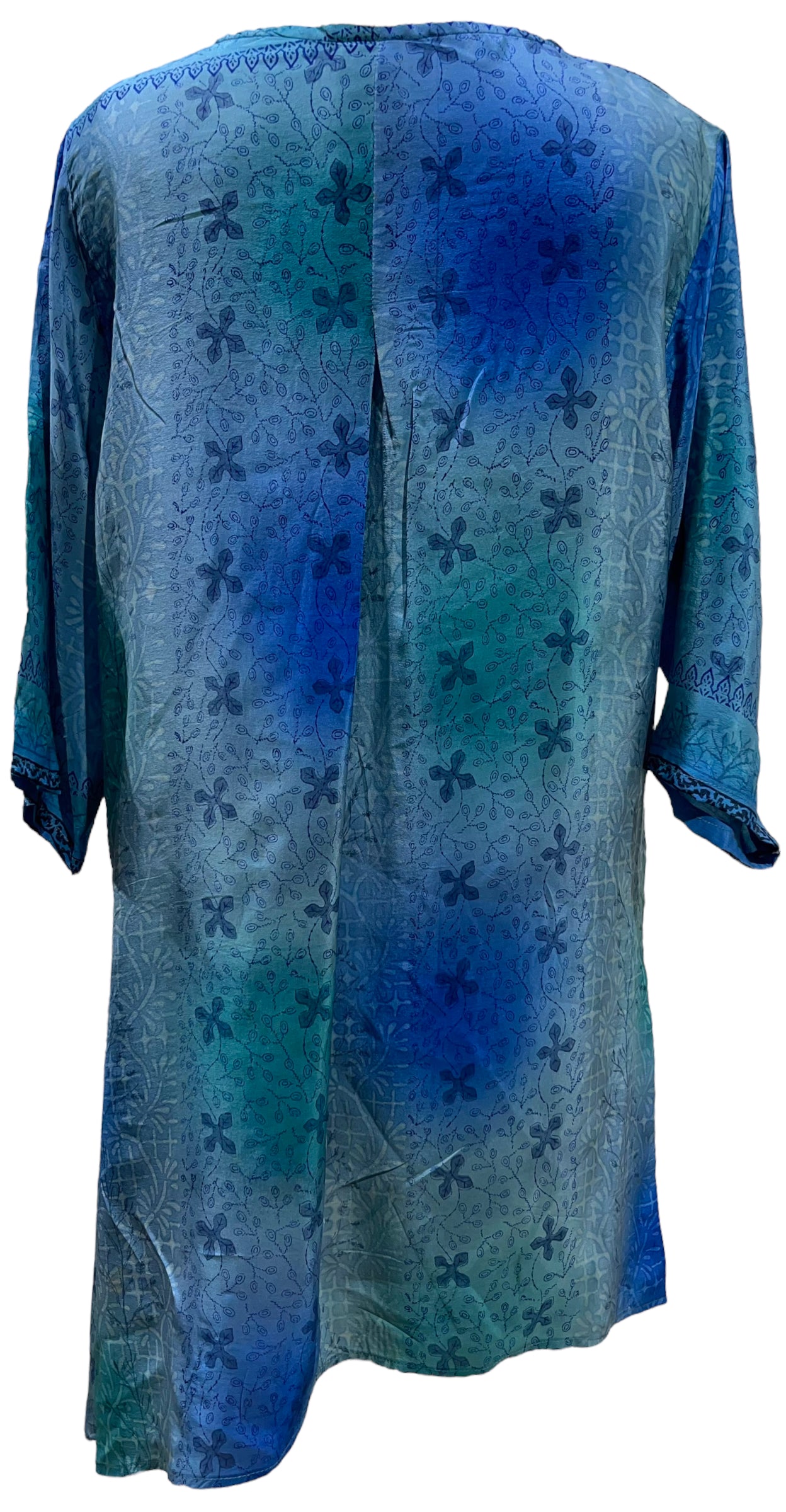 PRC5492 Wabi Sabi Pure Silk Self Pocket Tunic Dress