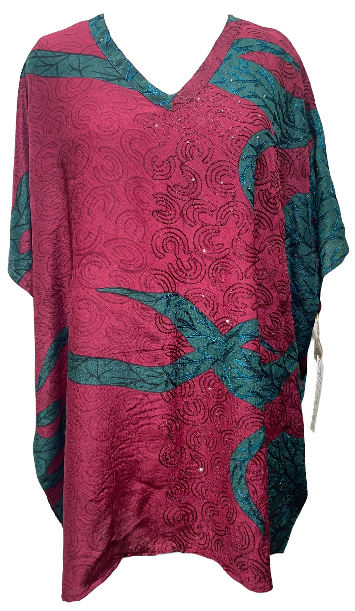 PRC4690 Avatar Pure Silk Short Kaftan Tunic