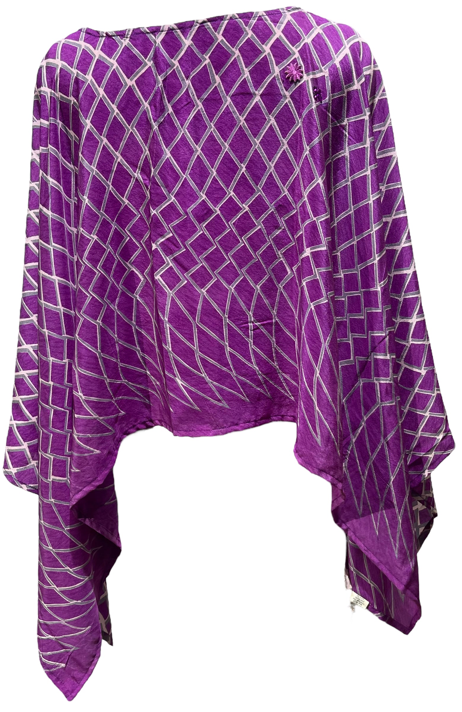 PRC5152 Avatar Pure Silk Capelet Poncho