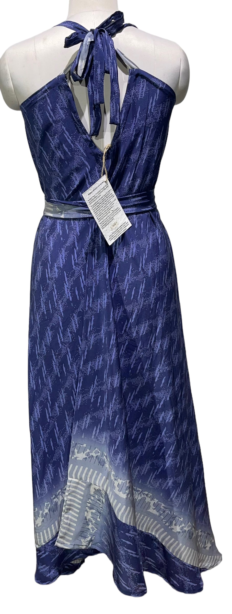 PRC4361  Avatar Pure Silk Maxi Dress with Belt