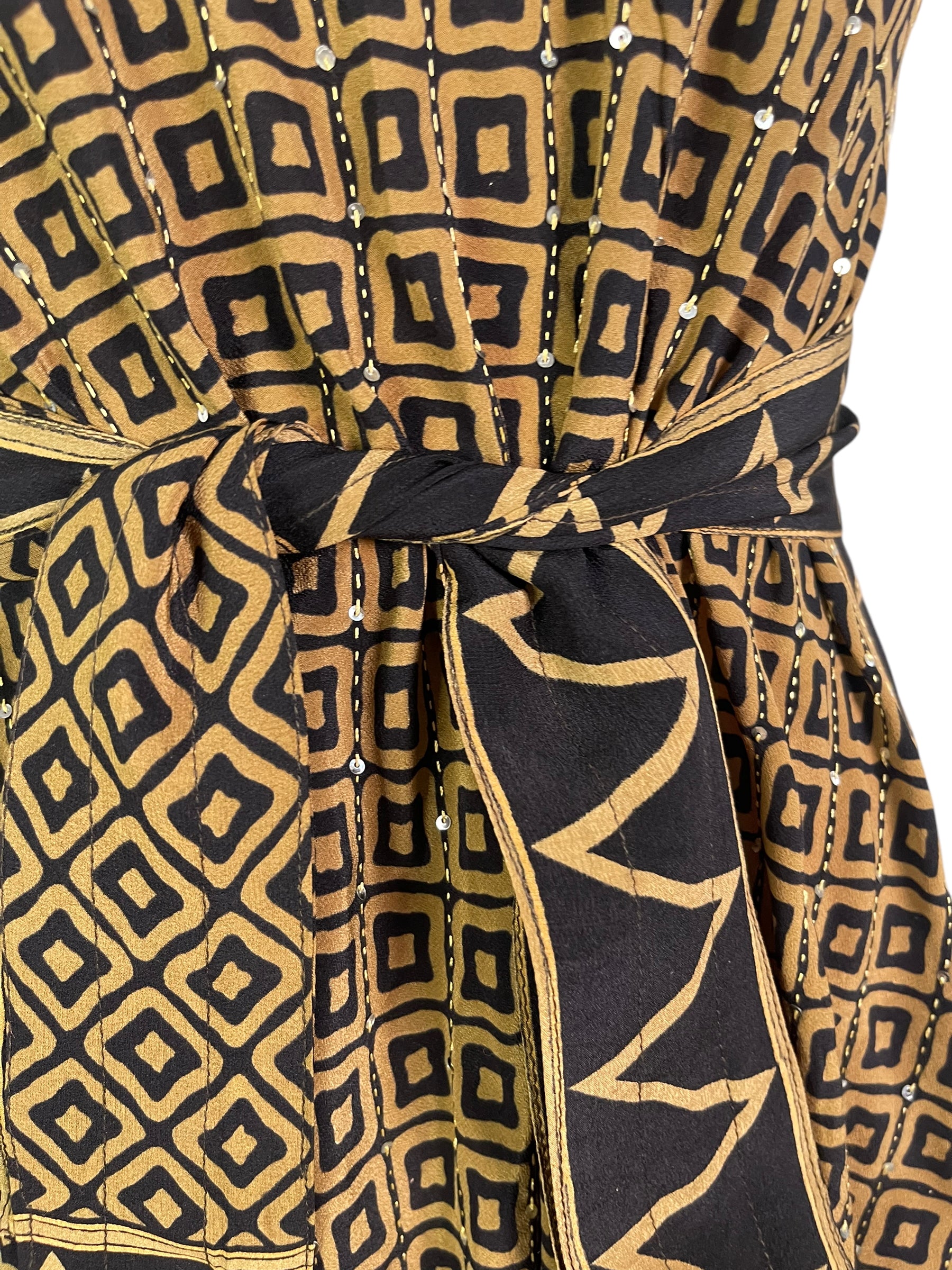 PRC6588 Avatar Pure Silk Maxi Dress with Belt