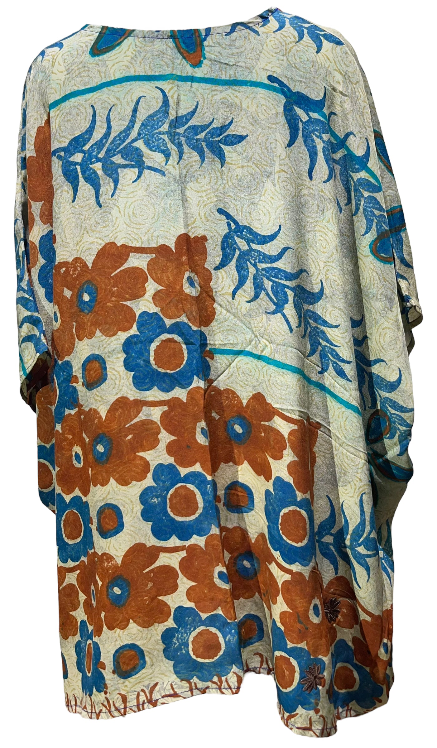 PRC5027 Avatar Pure Silk Short Kaftan Tunic