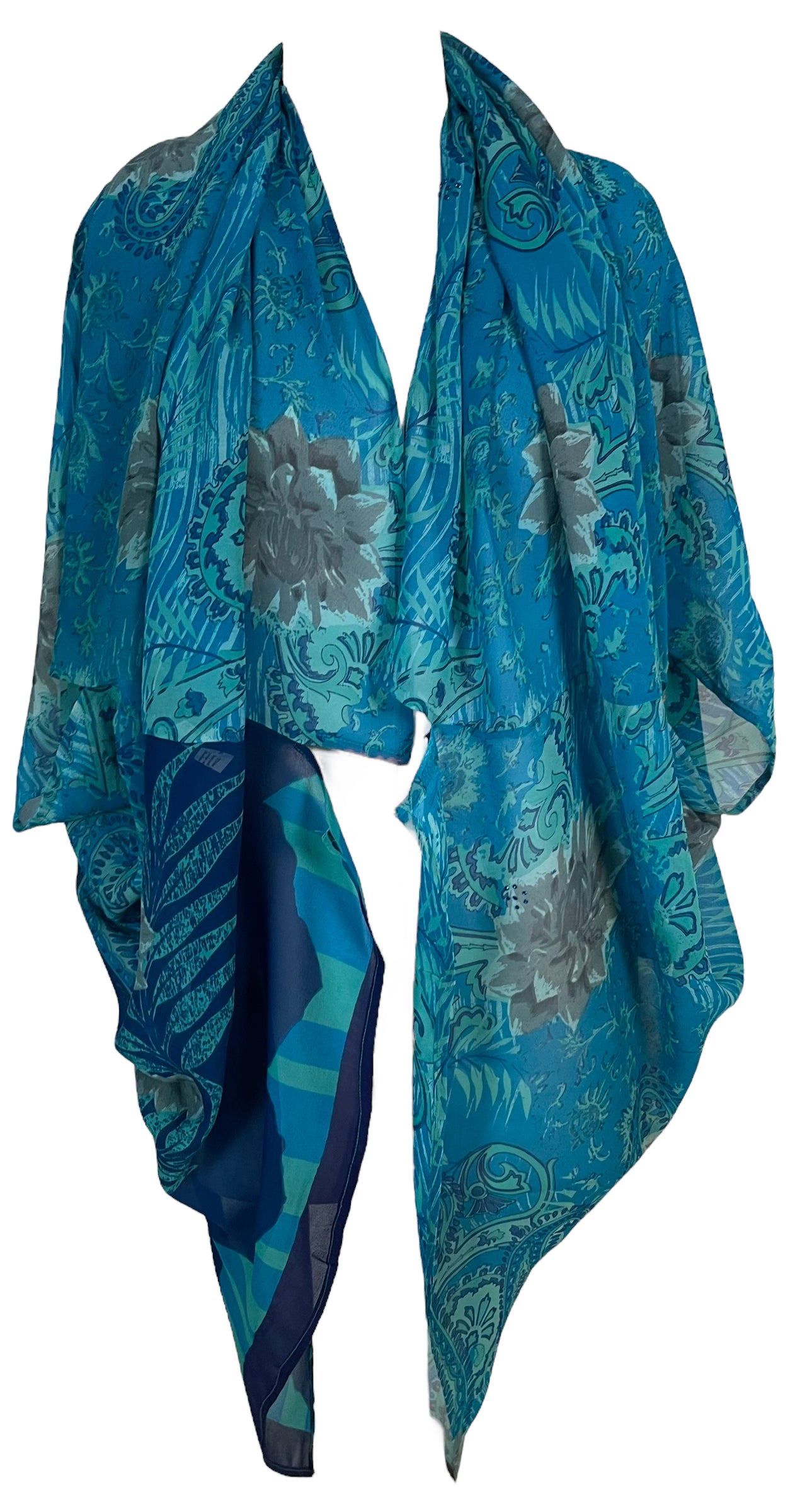 PRG5814 Sheer Avatar Pure Silk Cardigan