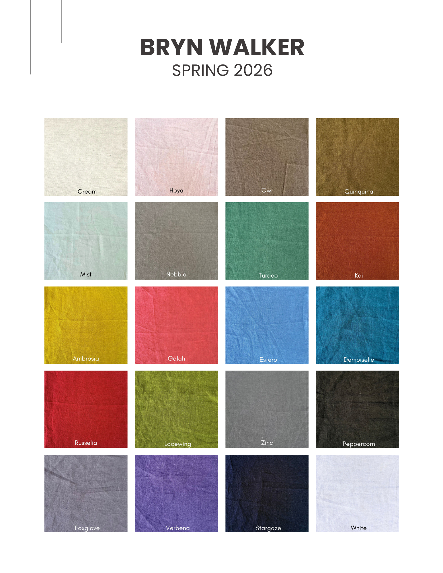 Hoya Spring 2026 Bryn Walker Linen PRE ORDER
