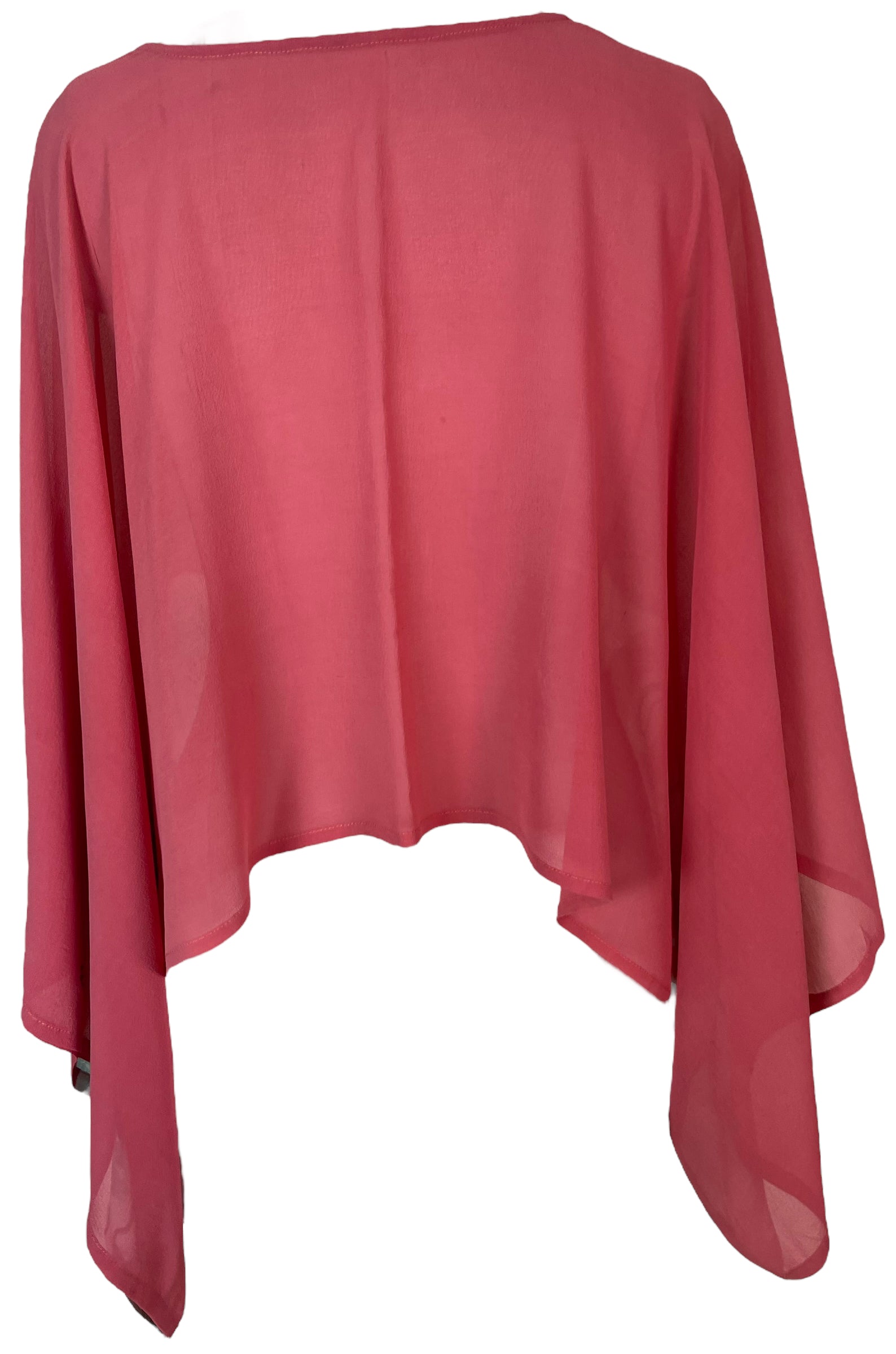 PRG5670 Sheer Avatar Pure Silk Kimono-Sleeved Top