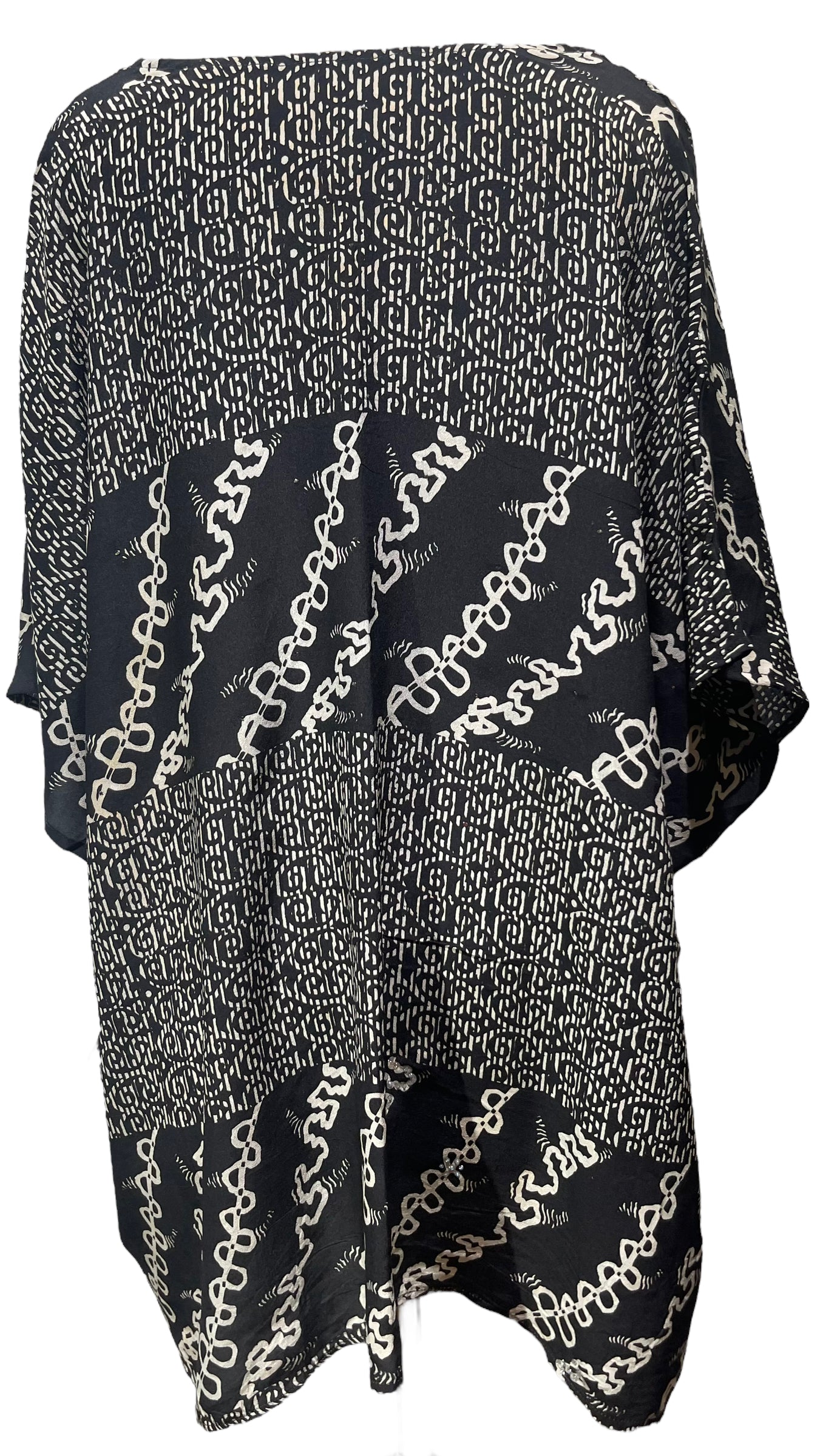 PRC4678 Avatar Pure Silk Short Kaftan Tunic