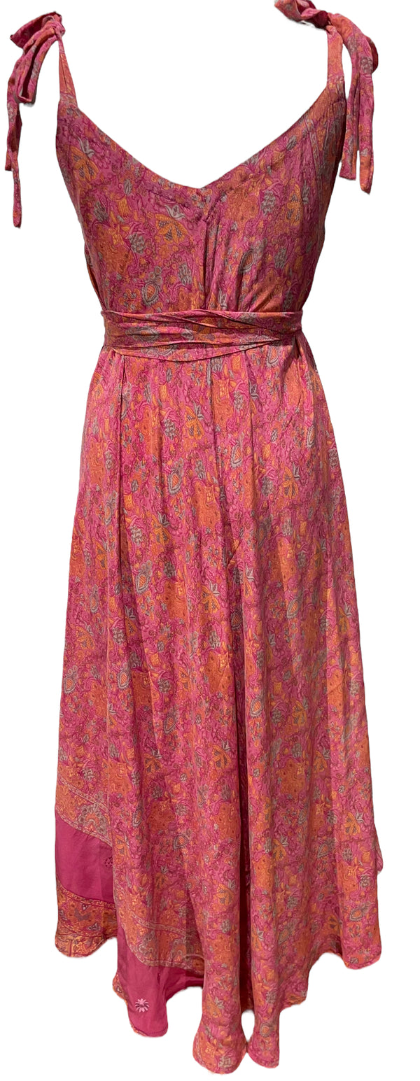 PRC3262 Avatar Pure Silk Maxi Dress with Belt