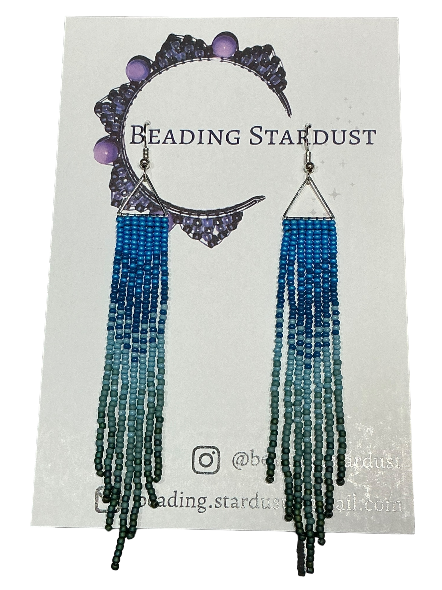 Bluebell Mini Triangle Fringe Earrings