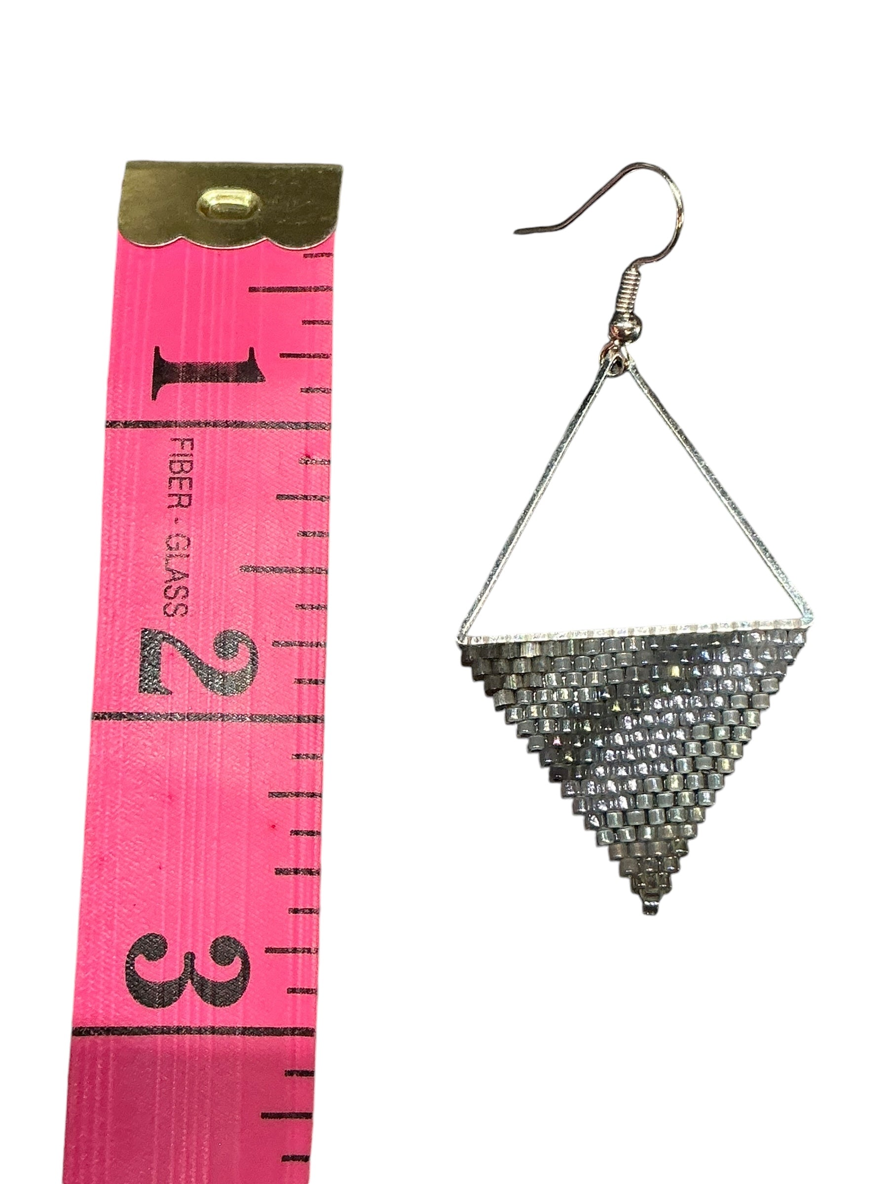 Shady Geode Triangle Earrings