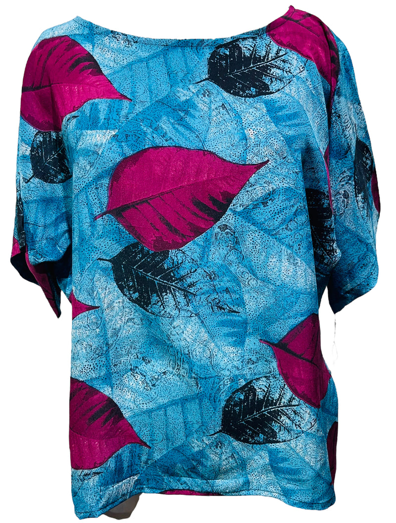 PRC4161 Avatar Pure Silk Side Slit Top