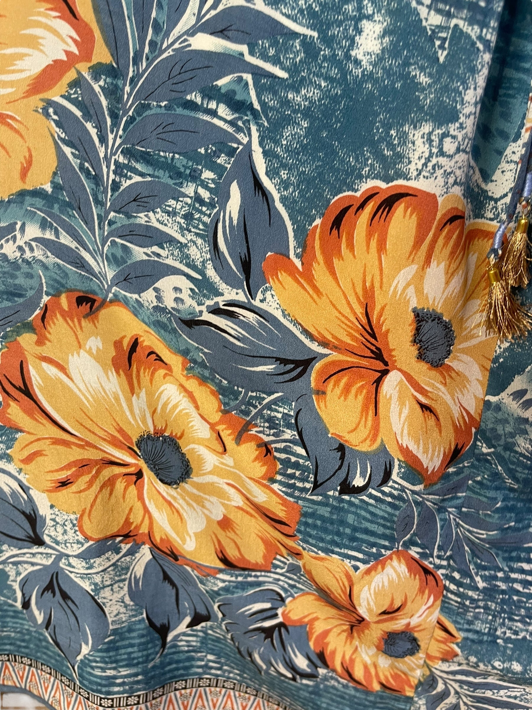 PRC6777 Wabi Sabi Pure Silk Maxi Kaftan