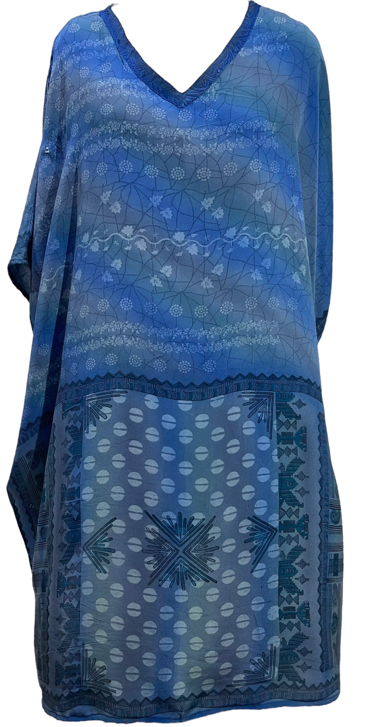 PRC5743 Avatar Pure Silk Midi Length Kaftan